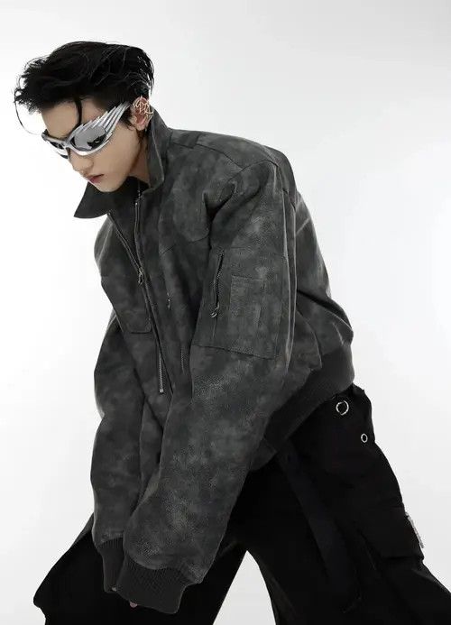 Japanese Brand Norika x Reika Streetwear Motorcycle Zipper Loose Jacket Size US M / EU 48-50 / 2 - 8 Thumbnail