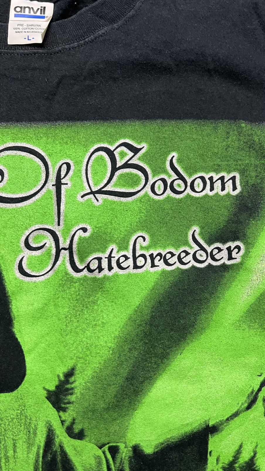 Anvil VTG 90’s Children of Bodom hatebreeder vintage anvil t shirt Size US L / EU 52-54 / 3 - 4 Thumbnail