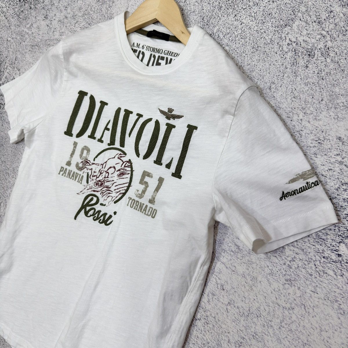 Aeronautica Militare Aeronautica Militare Diavoli White T-shirt L size Size US L / EU 52-54 / 3 - 4 Thumbnail