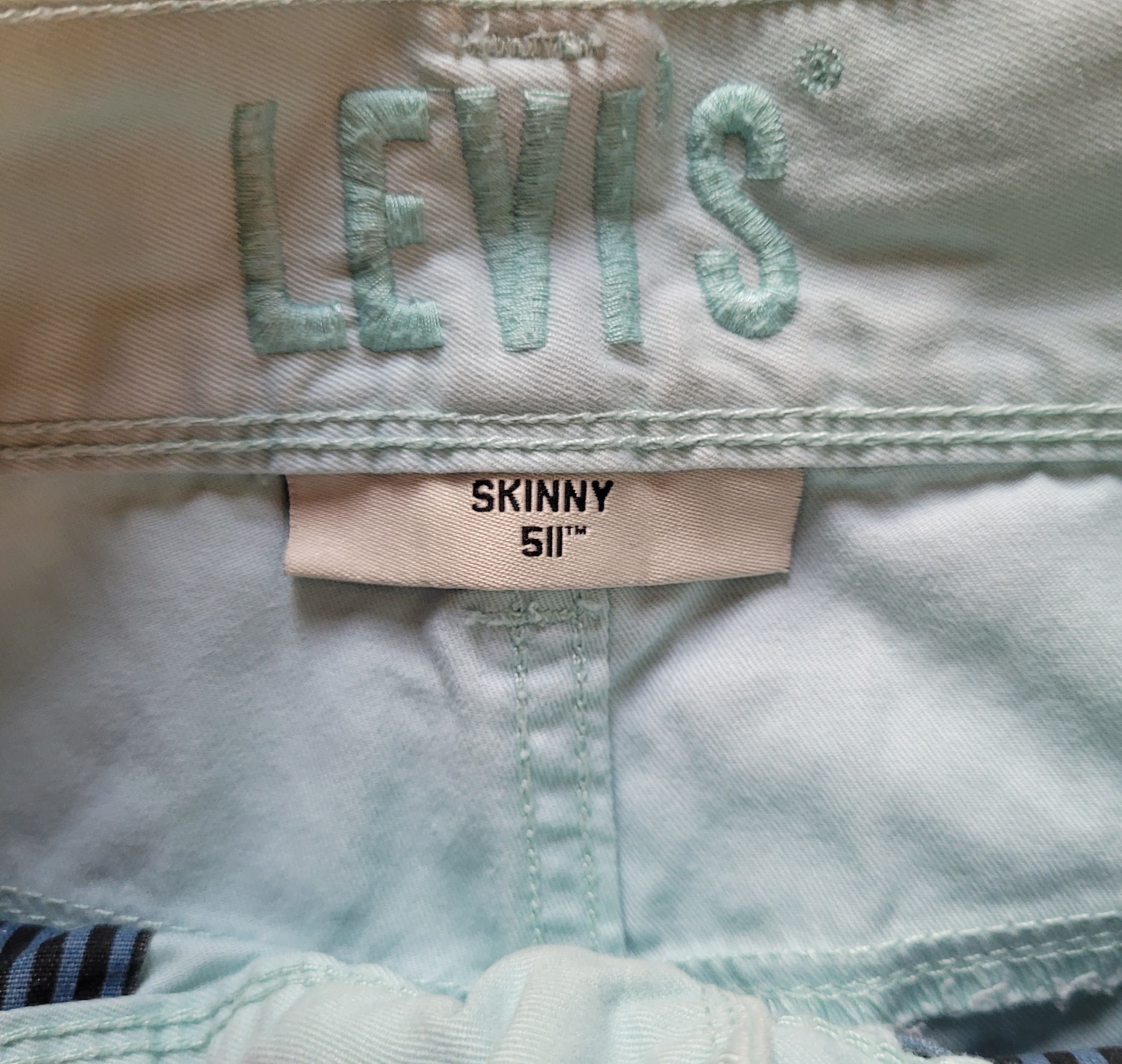 Levi's 511 Skinny Fit Men’s 28x30 Light Mint Green Size US 28 / EU 44 - 5 Thumbnail