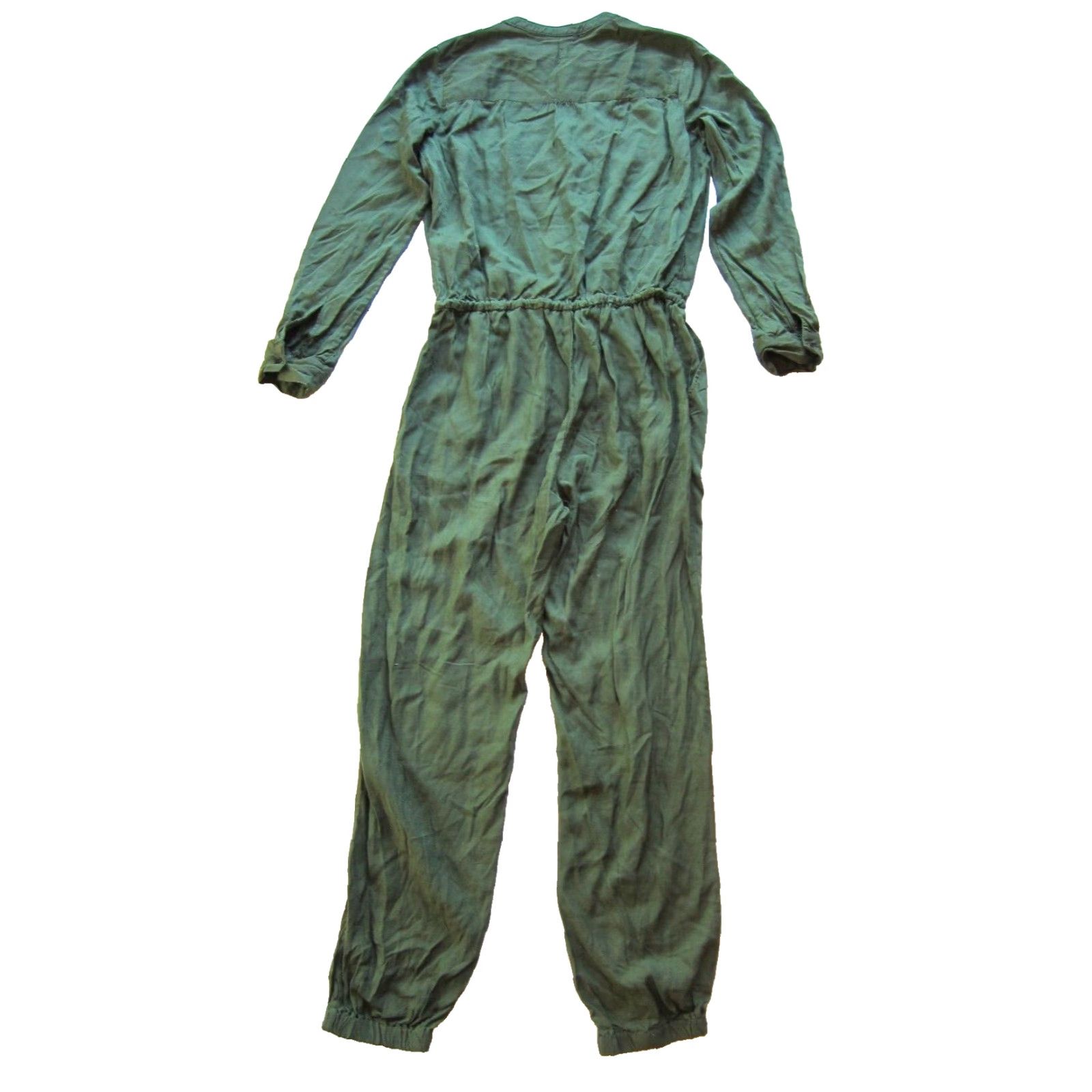 Gap GAP Army Green Long Sleeve One-Piece Jumpsuit XS 100% Rayon Pocket Romper Women Regular Manufacturing Style: Jumpsuit Theme: Army Size XS / US 0-2 / IT 36-38 - 2 Thumbnail