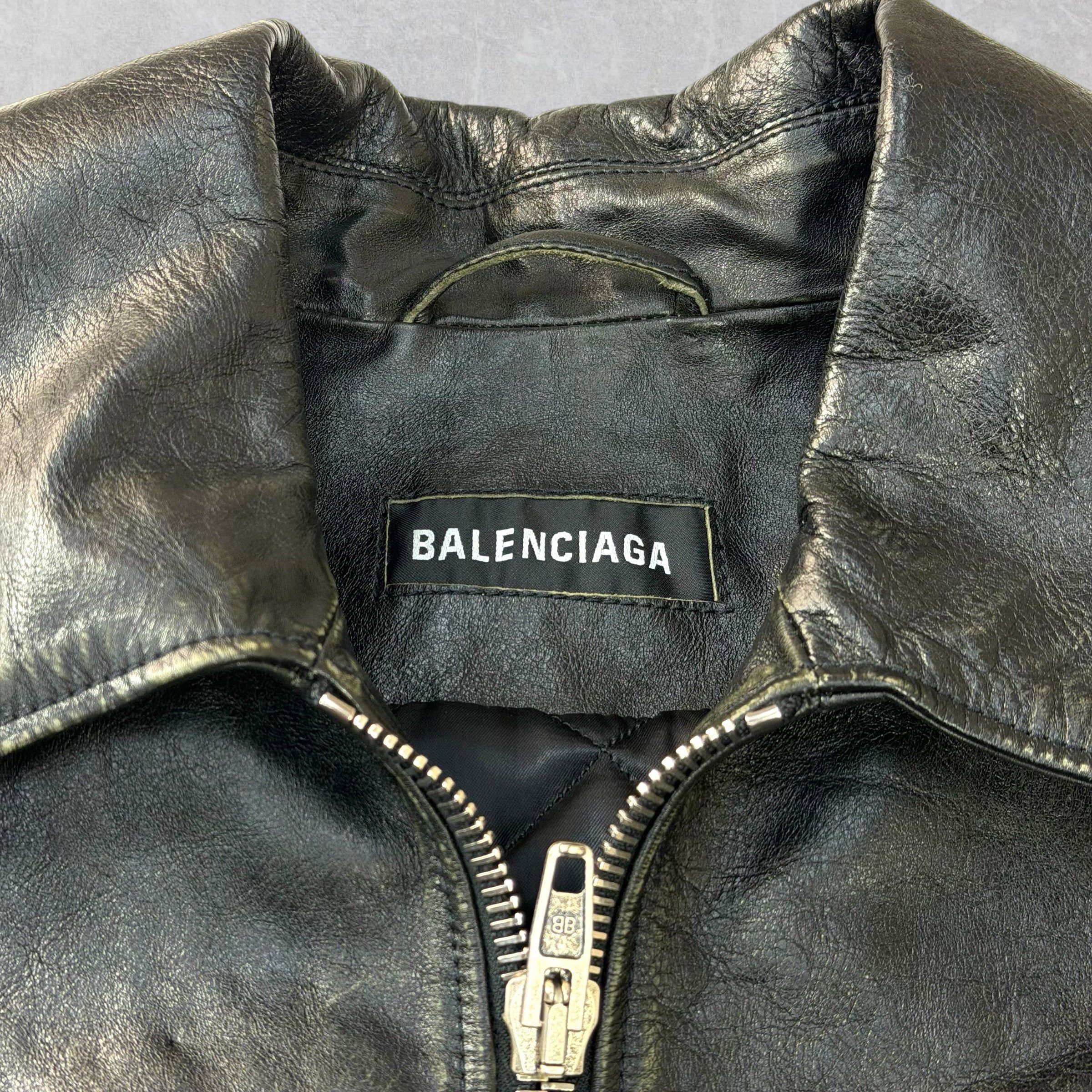 Balenciaga Balenciaga Fringe Taxi Leather Vest 44 (XXXL) Size US L / EU 52-54 / 3 - 4 Thumbnail