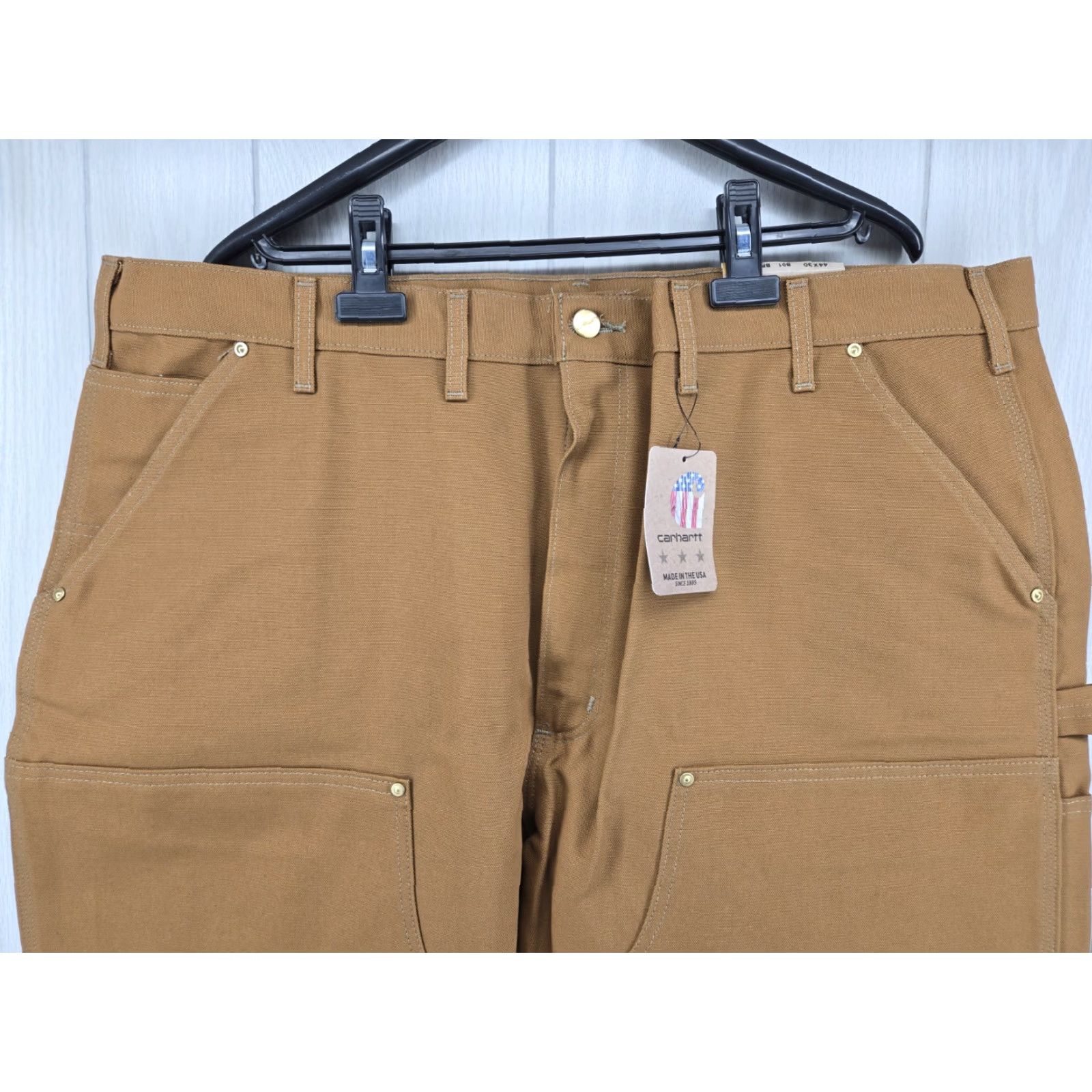 Carhartt VTG Carhartt Double Knee Duck Canvas Pants Made USA 44X30 BRN Dungaree NWT Brown Work Pants Men Size US 44 / EU 60 - 2 Thumbnail