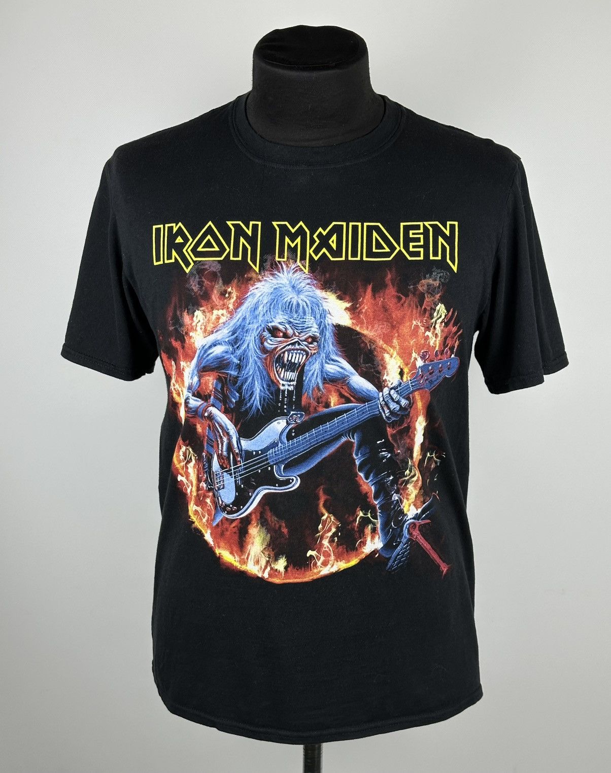 Gildan Iron Maiden Steve Harris Men’s Rock T-Shirt Size L Big Print Size US L / EU 52-54 / 3 - 1 Thumbnail