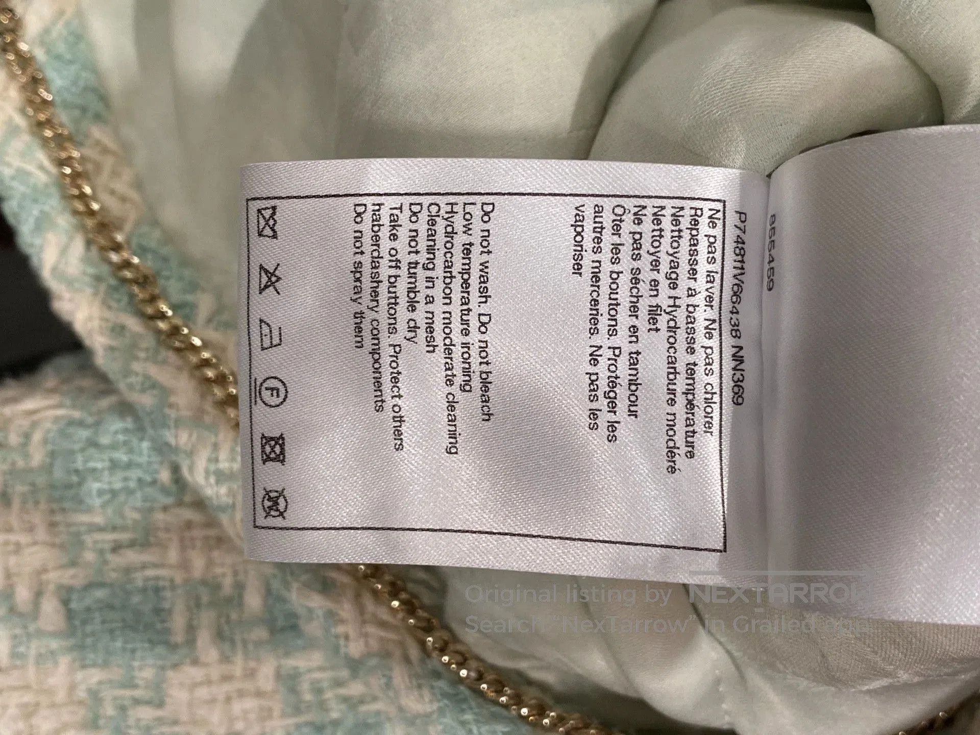 Chanel Chanel 23S Green Diamond Button Jacket. Size US S / EU 44-46 / 1 - 5 Thumbnail