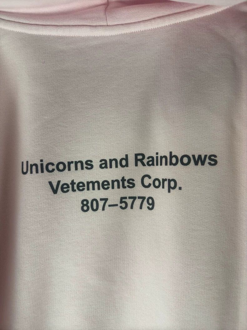 Vetements Vetements Unicorn pink hoodie Size US XS / EU 42 / 0 - 5 Thumbnail
