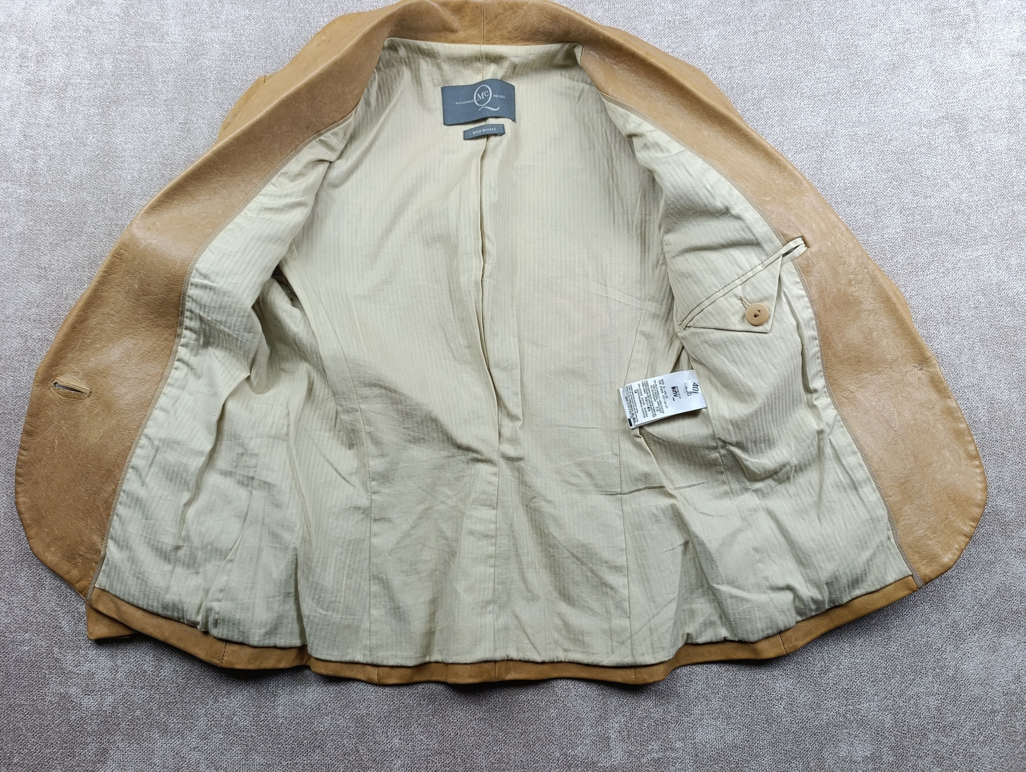 Alexander McQueen McQ Alexander McQueen Lamb Leather Blazer Jacket Size IT 40 Size S / US 4 / IT 40 - 18 Thumbnail