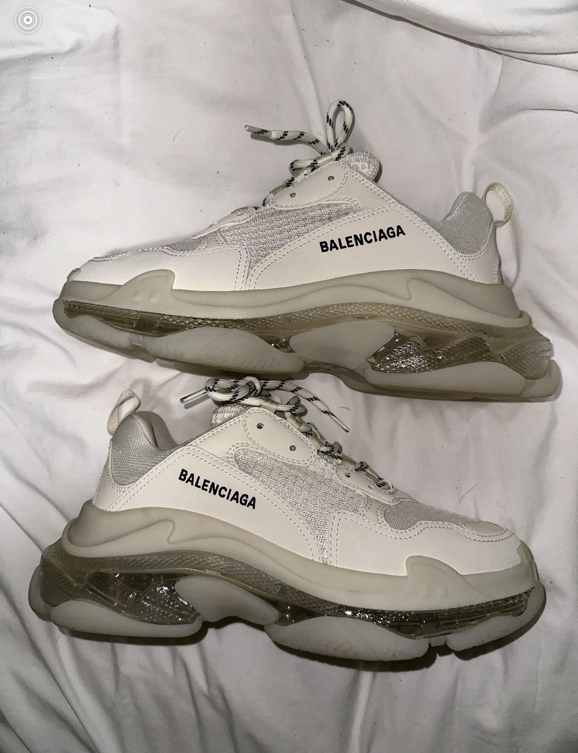 Balenciaga Triple S White Transparent Sole