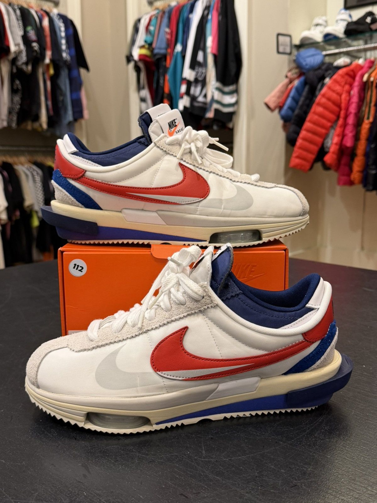 Nike Zoom Cortez SP ‘Sacai White University Red Blue’