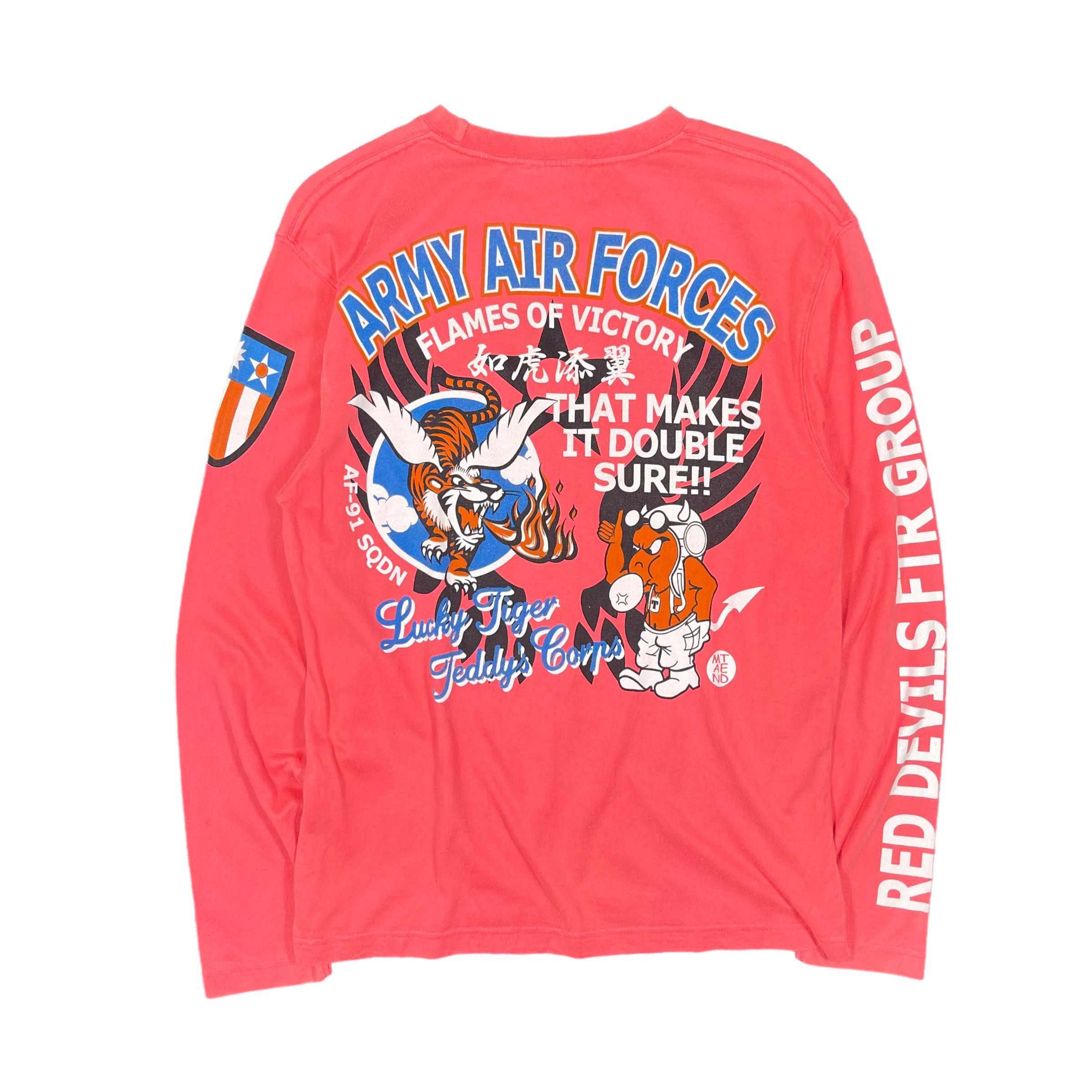 Tedman × Toyo Enterprises Ted Company Red Devils Angry Teddy Sukajan Shirt Size US M / EU 48-50 / 2 - 1 Thumbnail