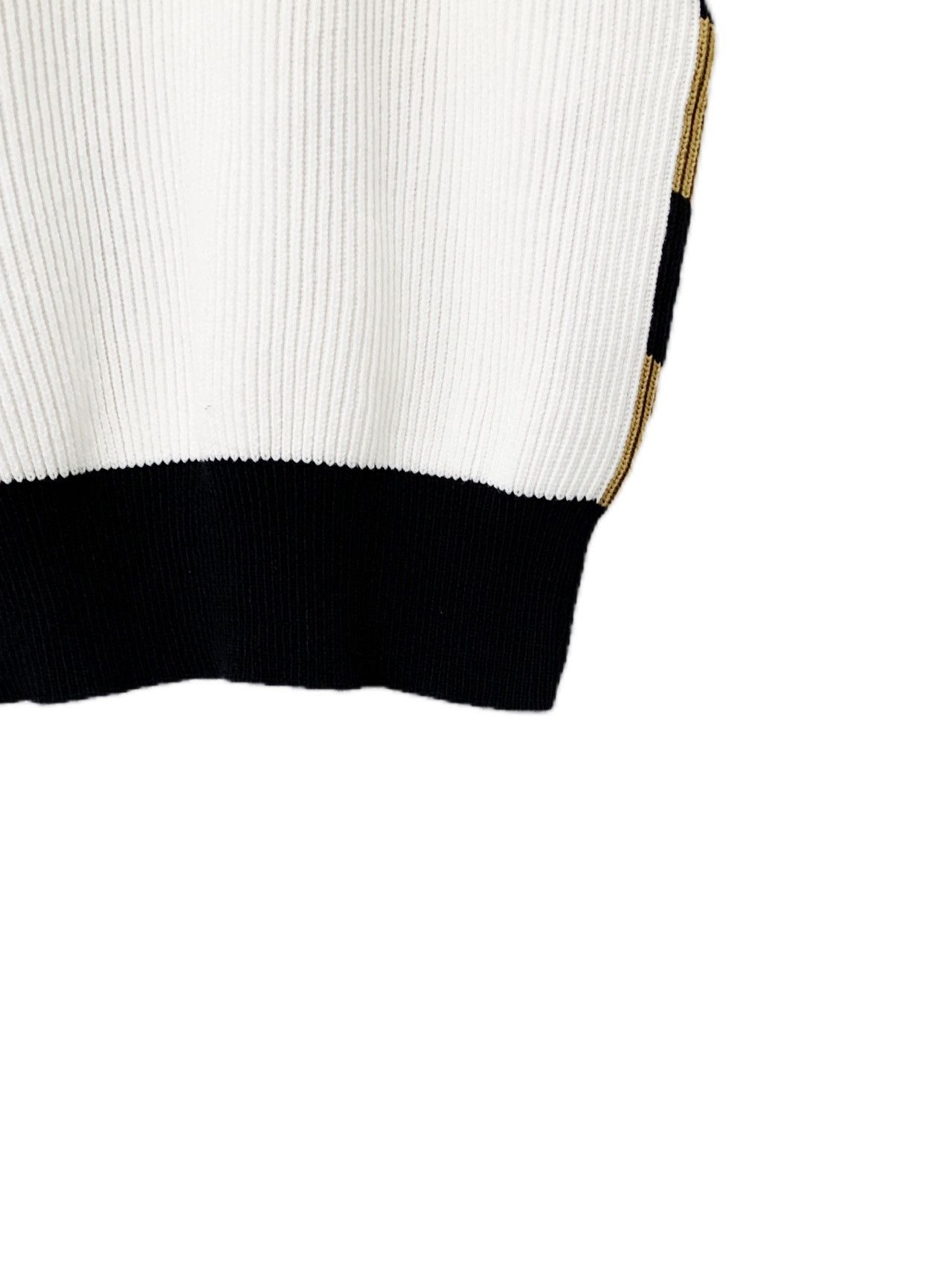 Max Mara Maxmara Colorblocked Striped Cotton Short Sleeve Jersey Size S / US 4 / IT 40 - 5 Thumbnail