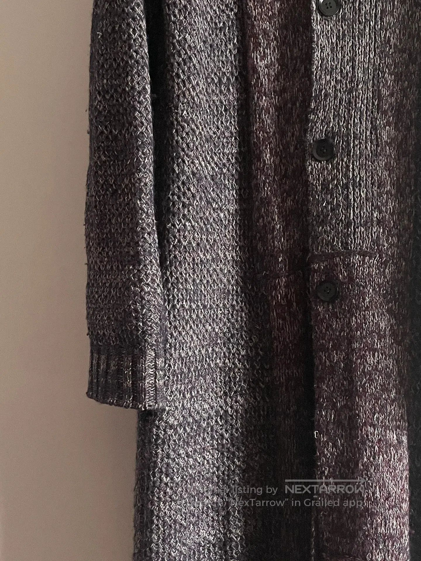 Yohji Yamamoto Long Knit Button. Size US L / EU 52-54 / 3 - 5 Thumbnail