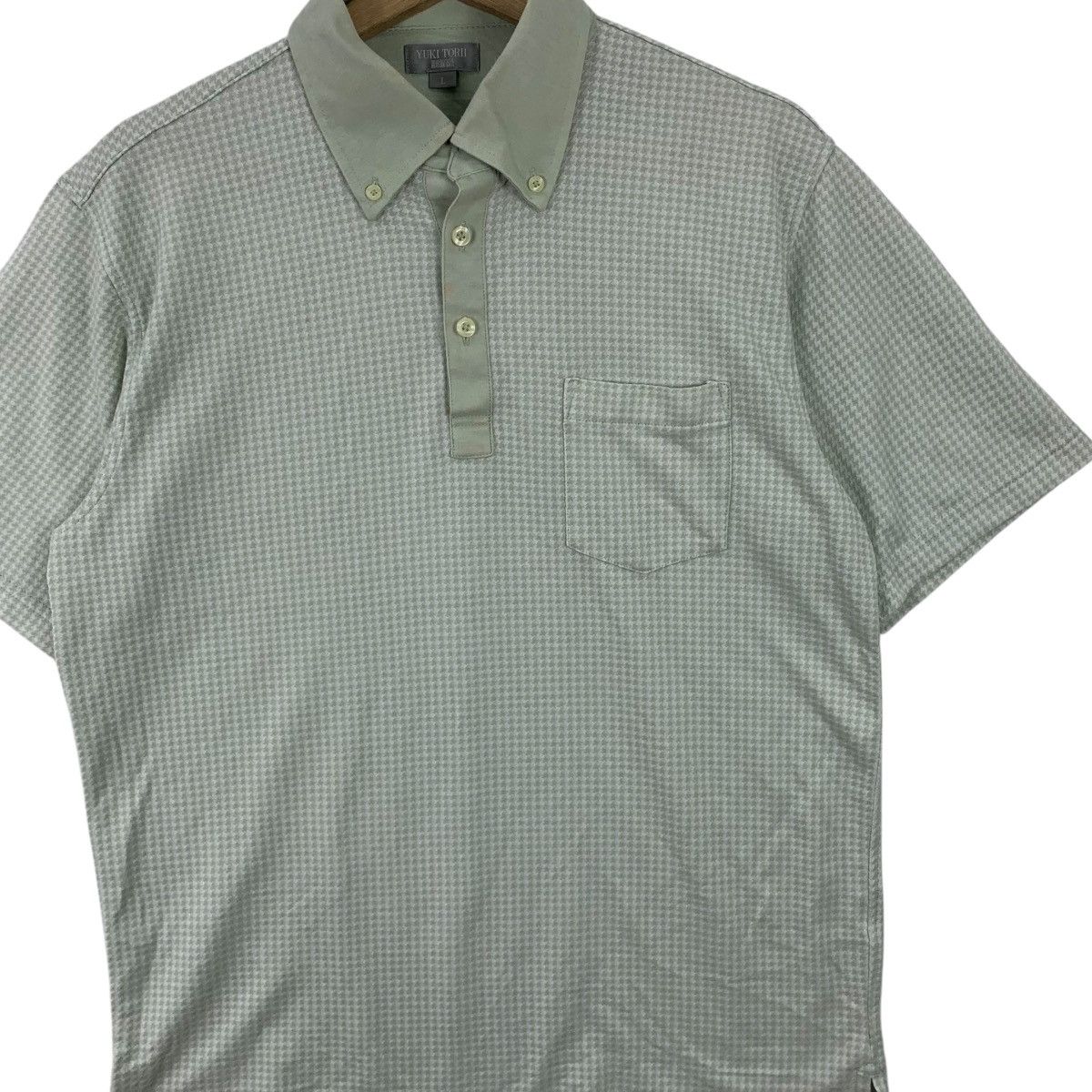 Other Vintage YUKI TORI HOMME Collection Houndstooth Tee Shirt Size US L / EU 52-54 / 3 - 3 Thumbnail