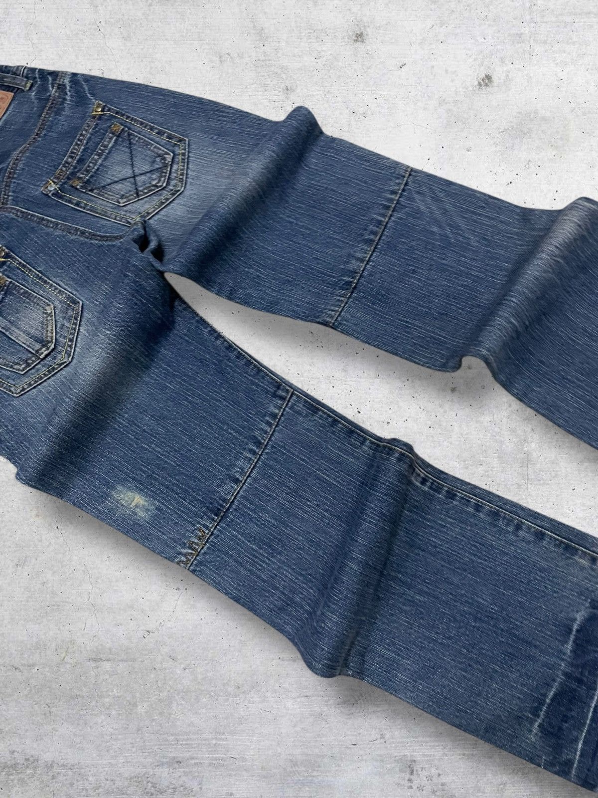 Japanese Brand VINTAGE WAVELIST JAPAN DESIGNER 90S DISTRESSED STREET DENIM Size US 27 - 13 Thumbnail