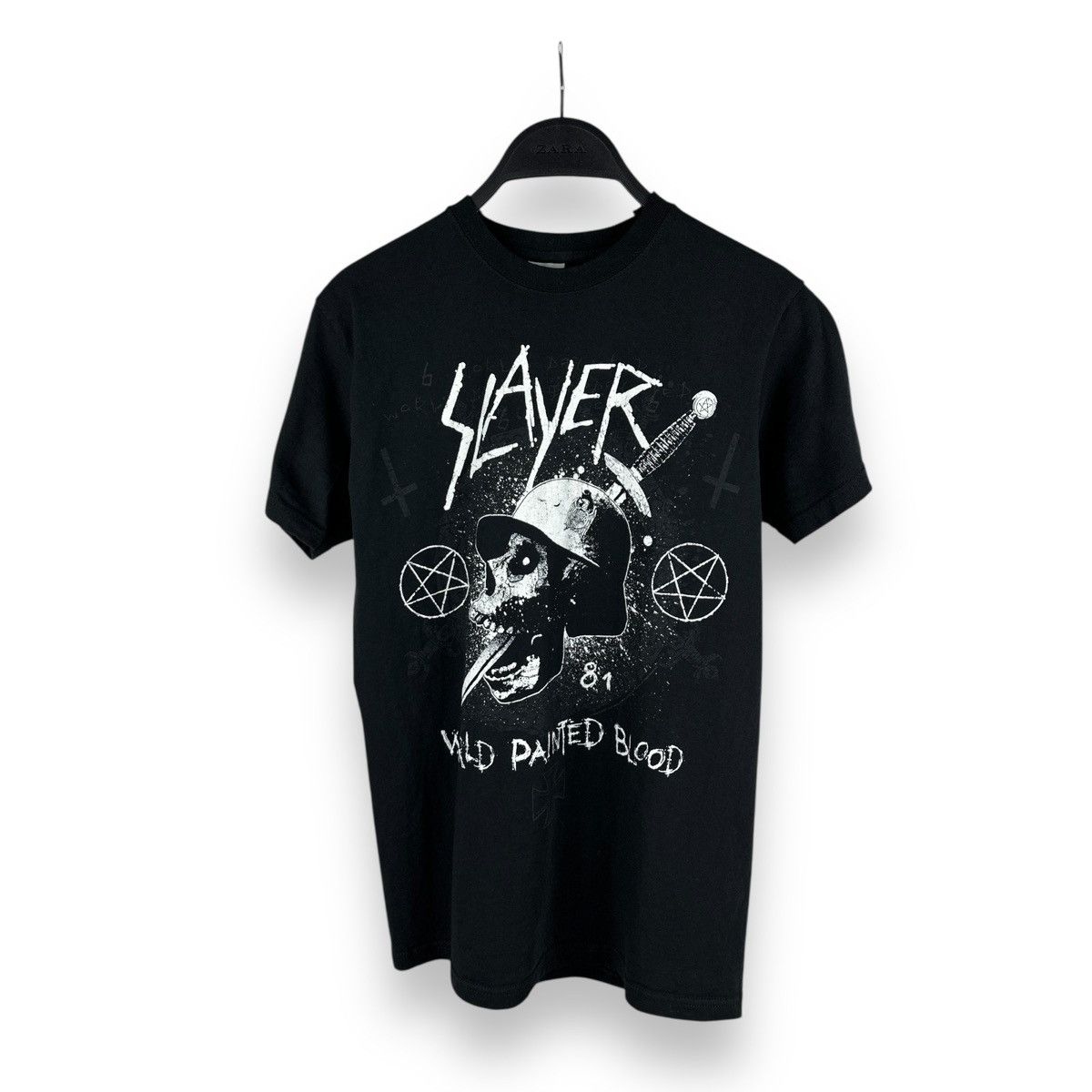 Band Tees × Slayer × Vintage Vintage 2012 Slayer World Painted Blood Graphic Print Tee Size S / US 4 / IT 40 - 1 Thumbnail