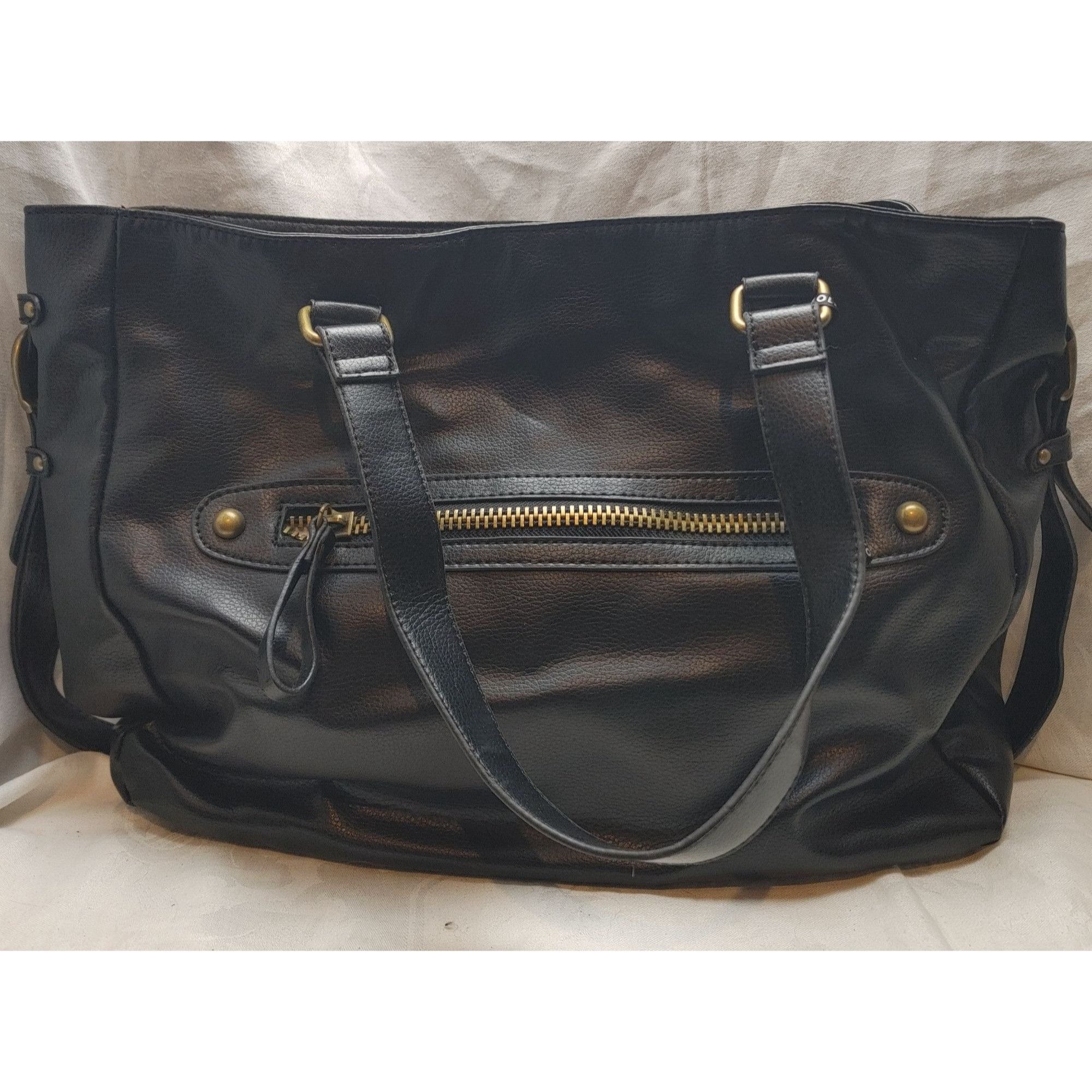 Other Hollywood Institution by Jaye Hersh Black Handbag Tote Size ONE SIZE - 1 Thumbnail