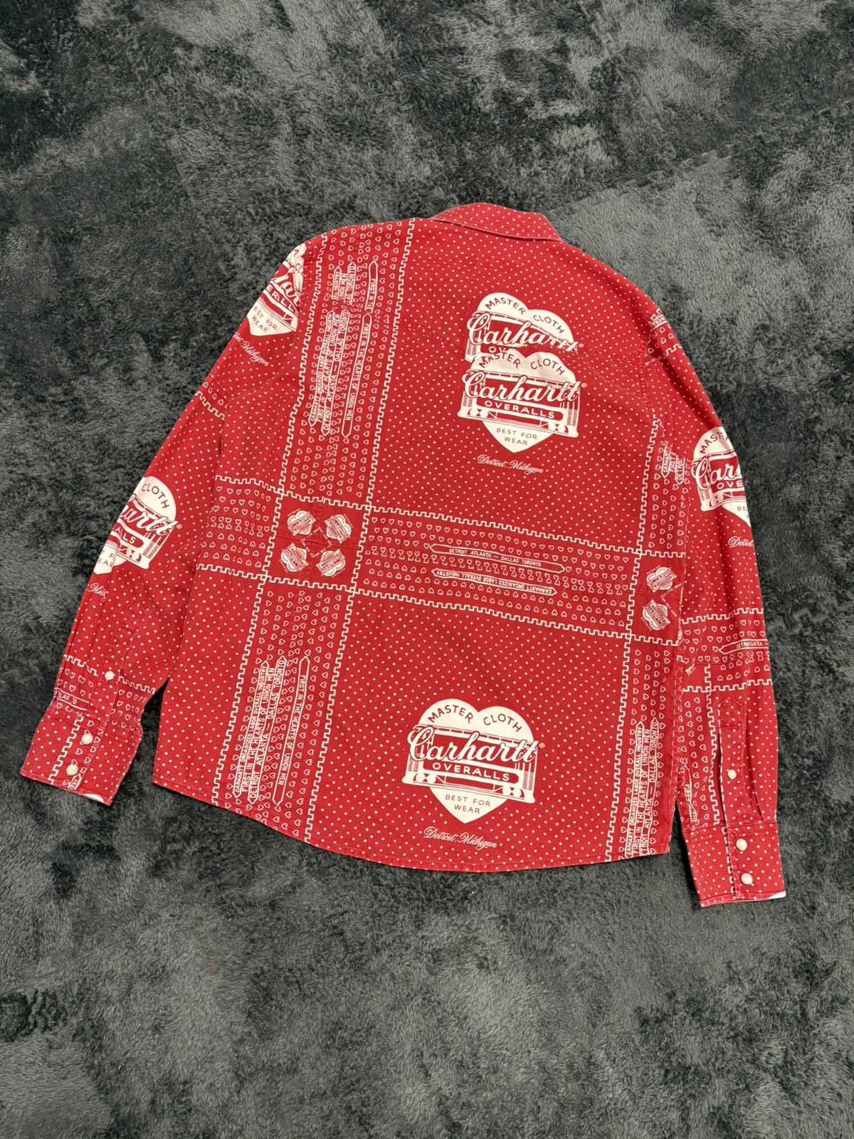 Carhartt RARE Carhartt x Slam Jam Bandana Red Shirt Size US M / EU 48-50 / 2 - 7 Thumbnail