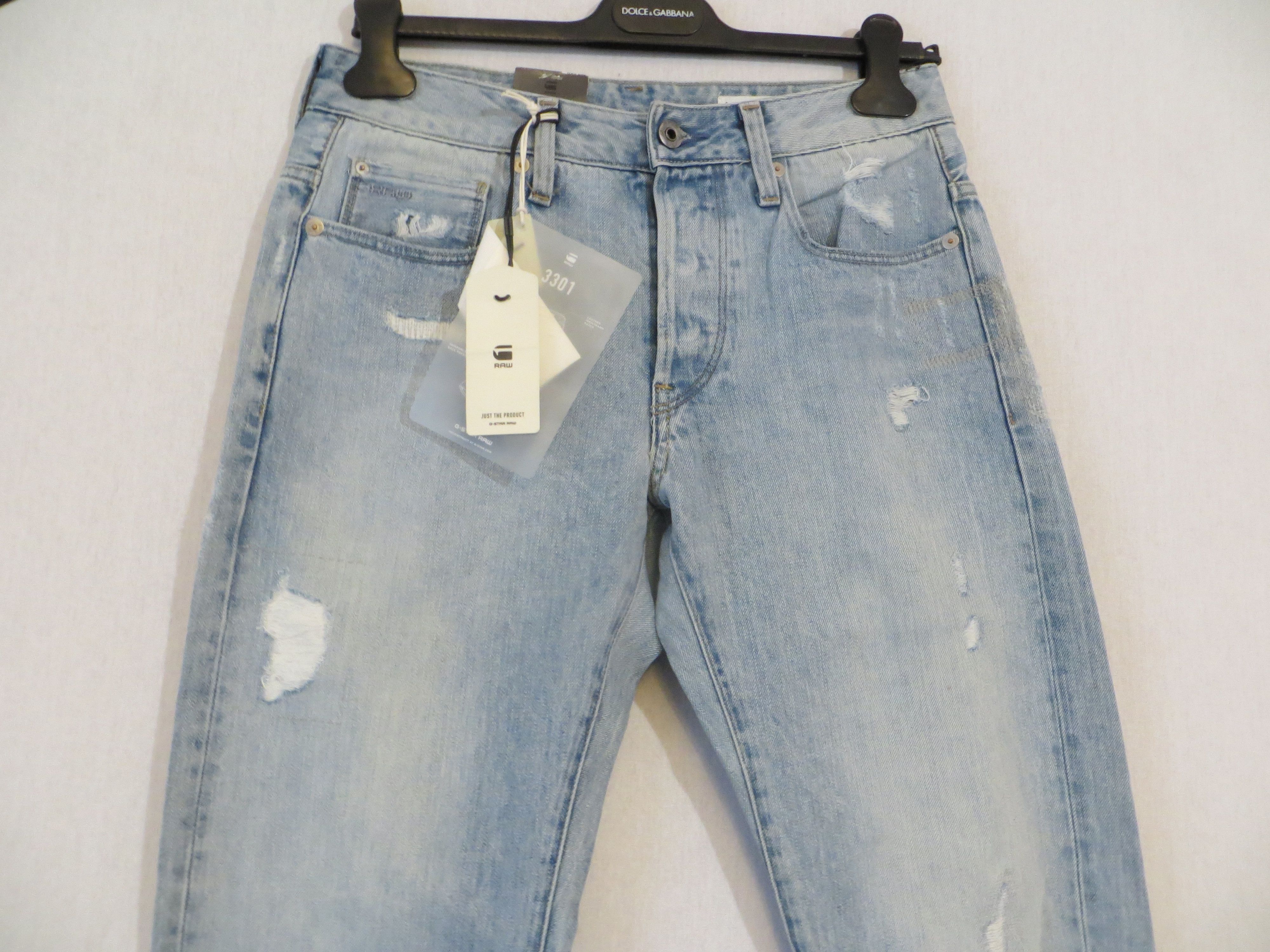 G-Star 3301 SLIM LT AGE4D RESTORED 90 JEANS Size US 29 - 5 Thumbnail