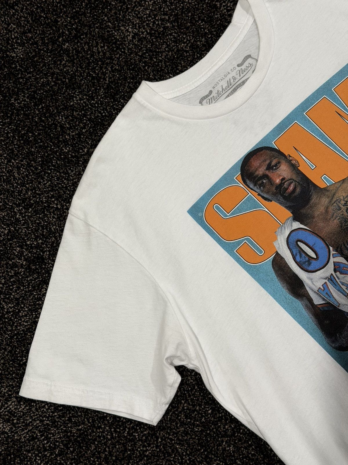 Mitchell & Ness Mitchell & Ness NBA Gilbert Arenas Agent Zero White T-Shirt Size US L / EU 52-54 / 3 - 7 Thumbnail