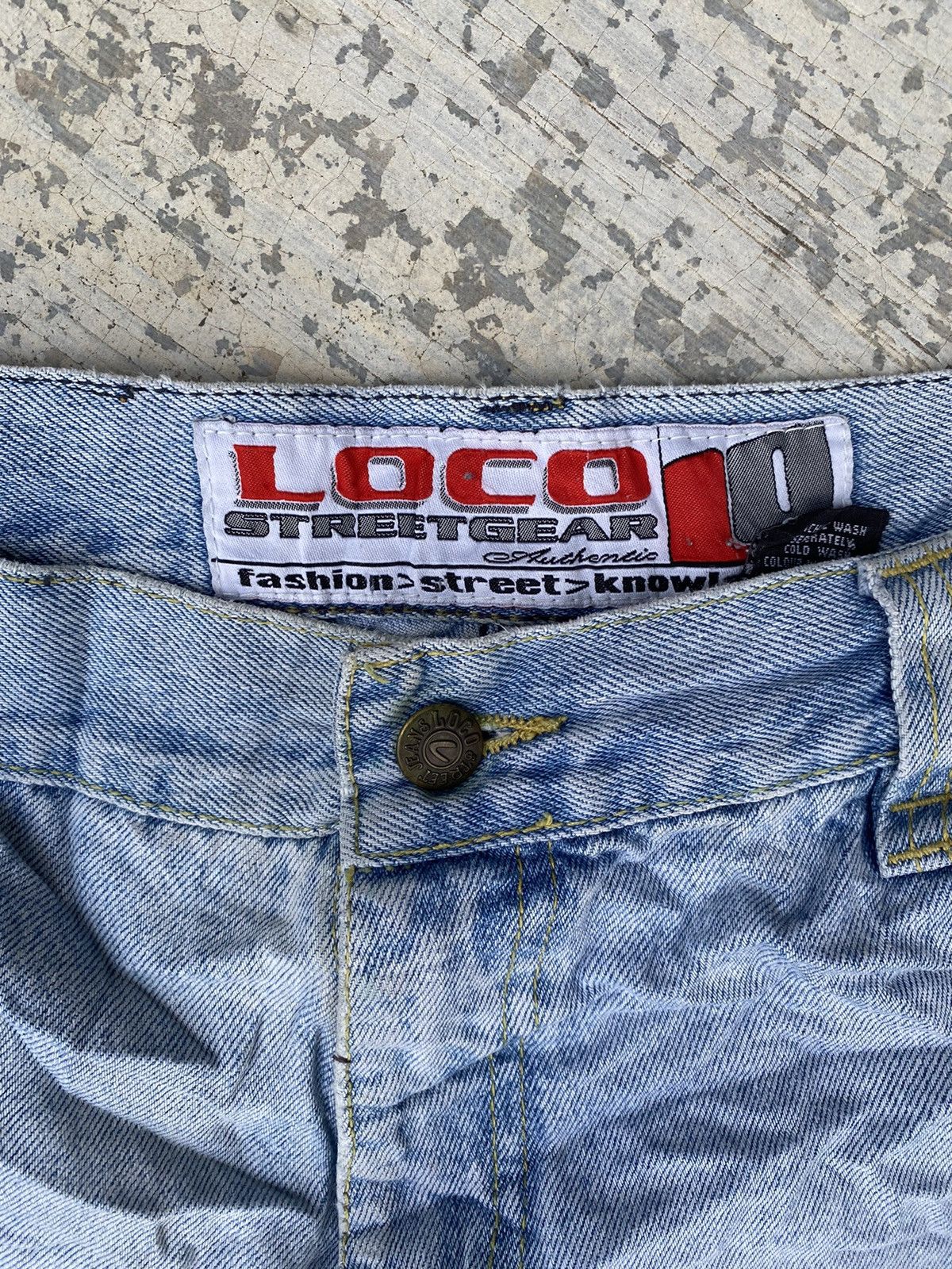 Japanese Brand Loco streetwear baggy carpenter denim Size US 35 - 3 Thumbnail