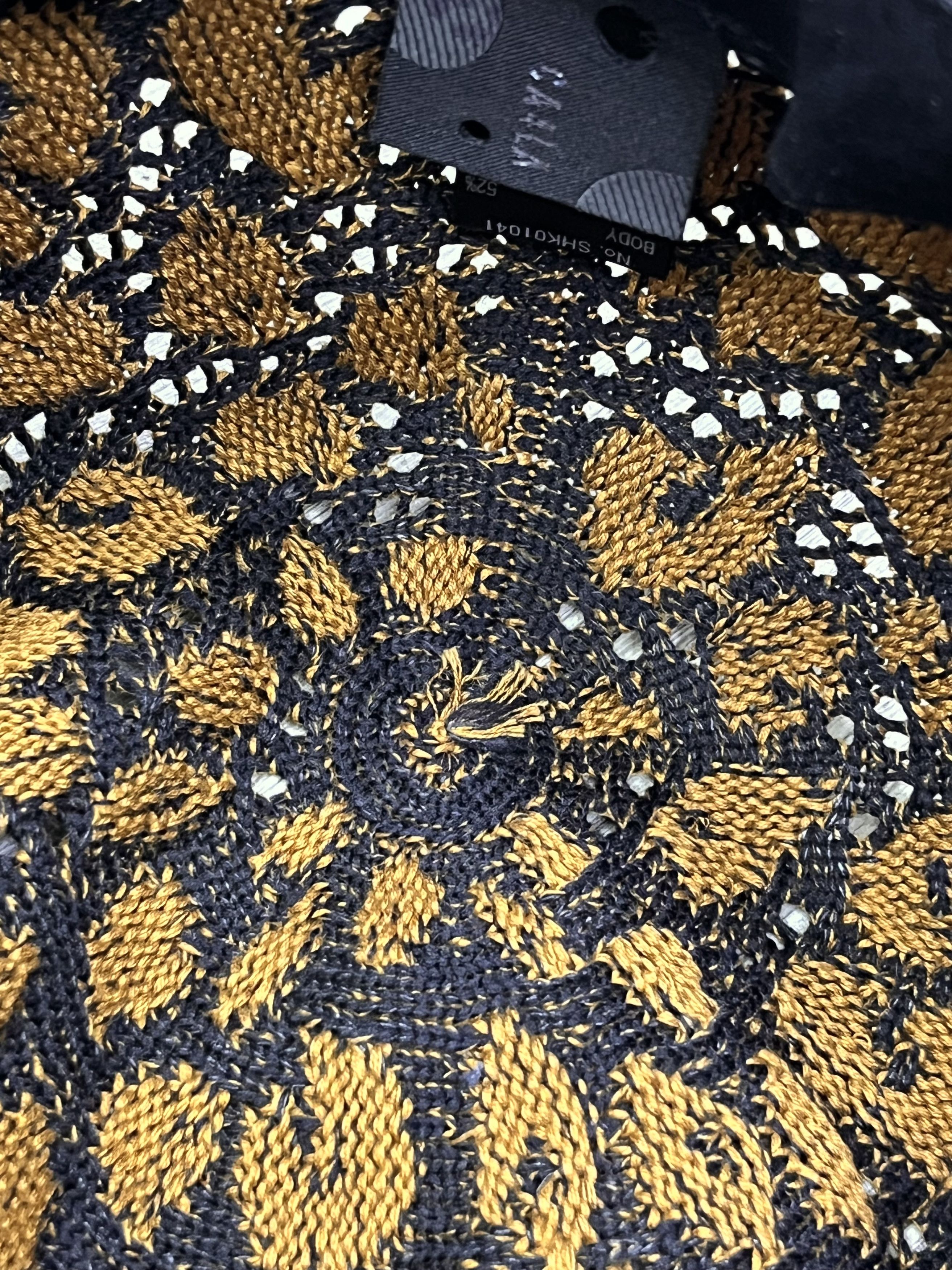 CA4LA 🐆 Gorgeous Ca4la Leopard Knit Hat w/ Chain & Stud Unisex Size ONE SIZE - 17 Thumbnail