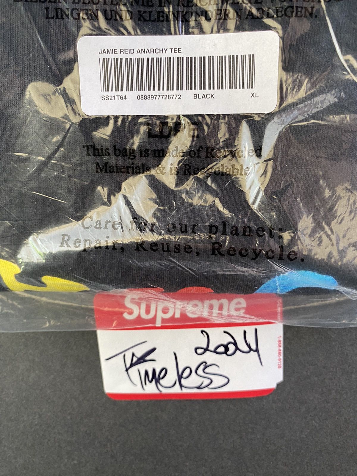Supreme Supreme Anarchy Tee (SS21) Size US XL / EU 56 / 4 - 5 Thumbnail