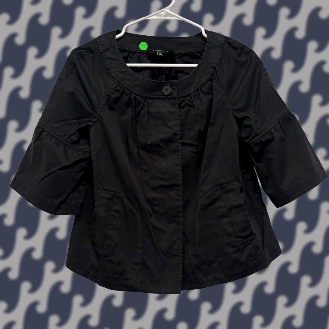 Talbots Talbots Black Cropped Swing Jacket - Size 4 - Classic Womens Size 27" / US 4 / IT 40 - 1 Thumbnail