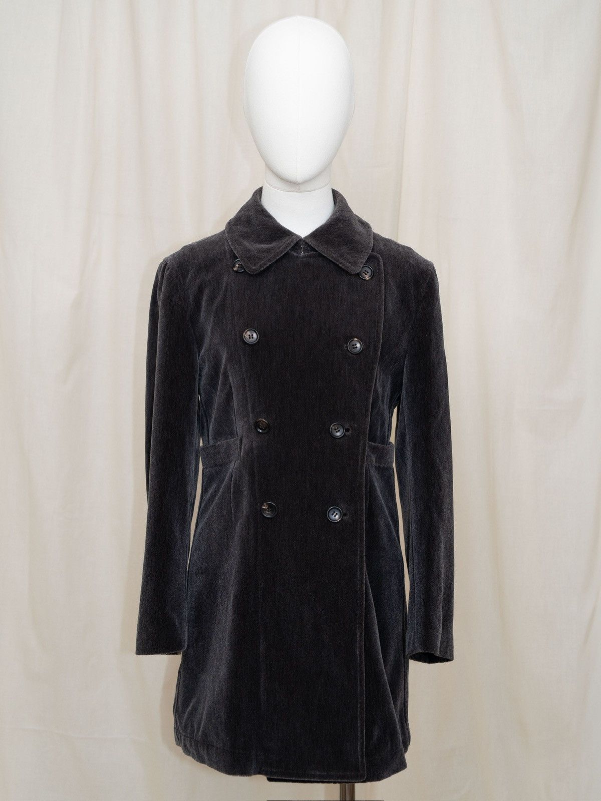 Comme des Garcons CDG Robe de Chambre 1998 Velvet Double-Breasted Coat Size M / US 6-8 / IT 42-44 - 4 Thumbnail