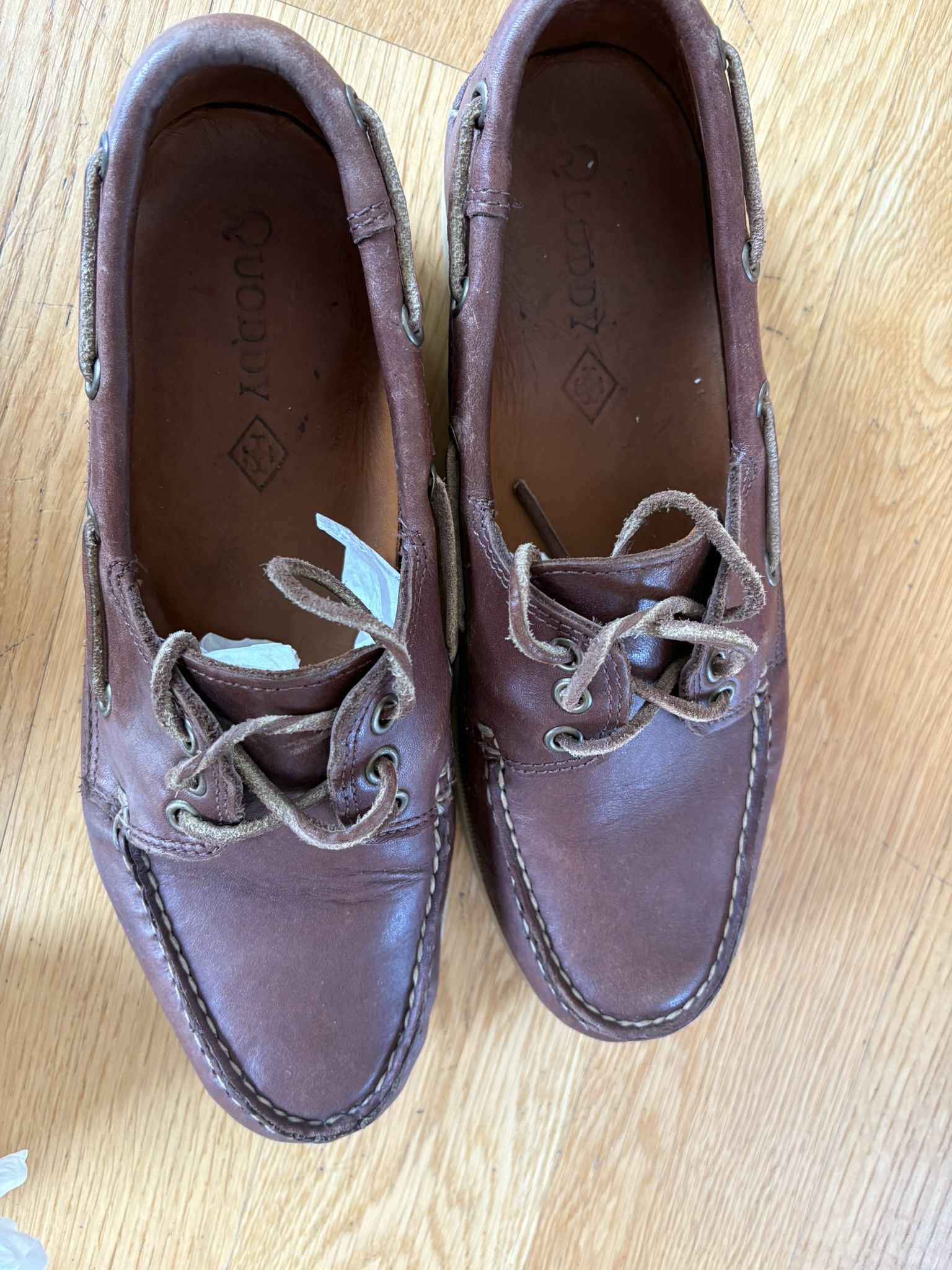 Quoddy Quoddy Down Eastside Boat Shoe, White Boat Sole Size US 9 / EU 42 - 2 Thumbnail