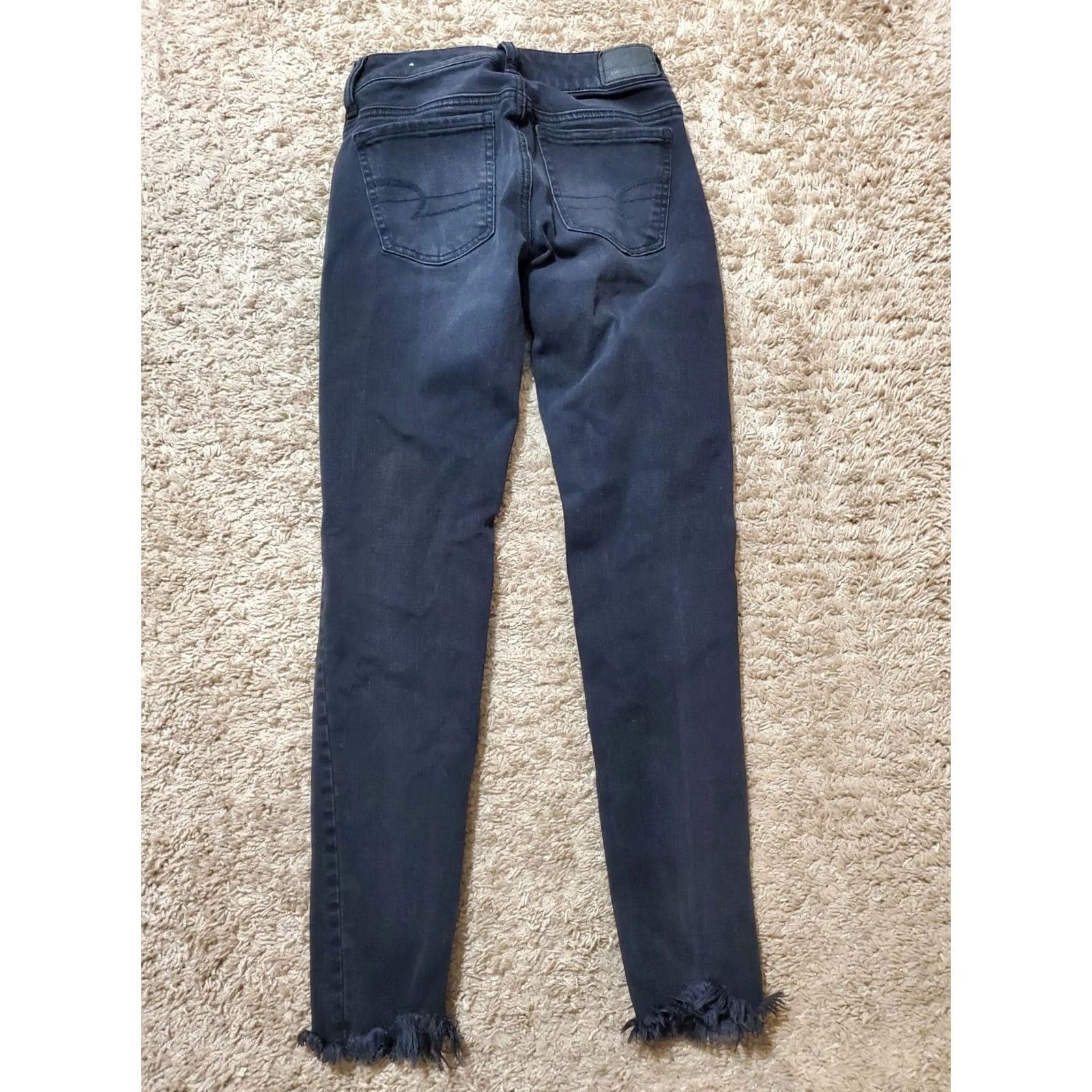 American Eagle Outfitters VINTAGE American Eagle Outfitters Super Stretch X4 Super Low Jegging Jeans Skiny? Size 42" / US 20 - 7 Thumbnail