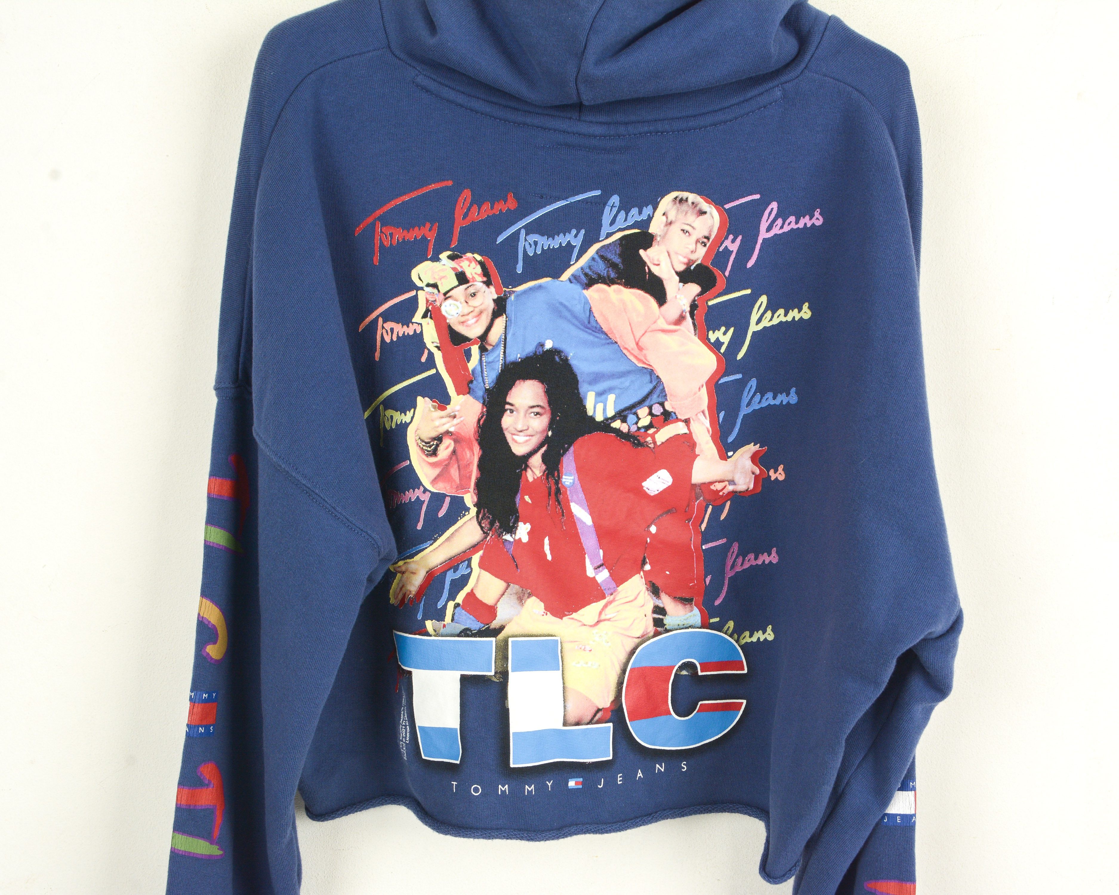 Tommy Jeans TLC Women Crop Hoodie Sweatshirt S Sweater Pullover Jumper Size S / US 4 / IT 40 - 5 Thumbnail