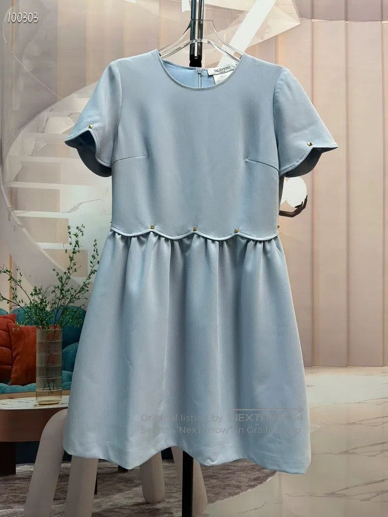 Valentino Valentino Blue slim dress Size XL / US 12-14 / IT 48-50 - 2 Thumbnail