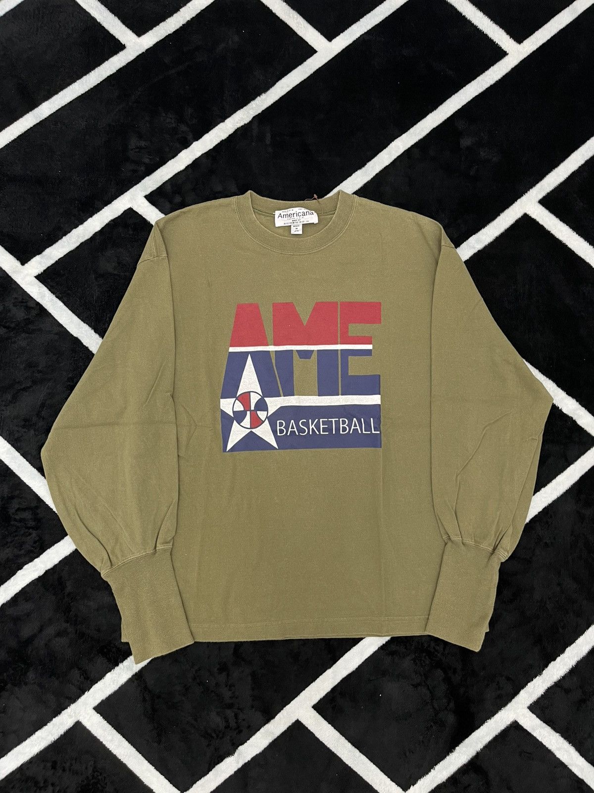 Japanese Brand Americana Tokyo AME Graphic Japanese Oversized Long Sleeve Size US M / EU 48-50 / 2 - 1 Thumbnail