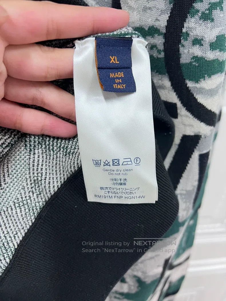 Louis Vuitton Louis Vuitton Full logo crewneck color-block cotton knit s Size US XL / EU 56 / 4 - 4 Thumbnail