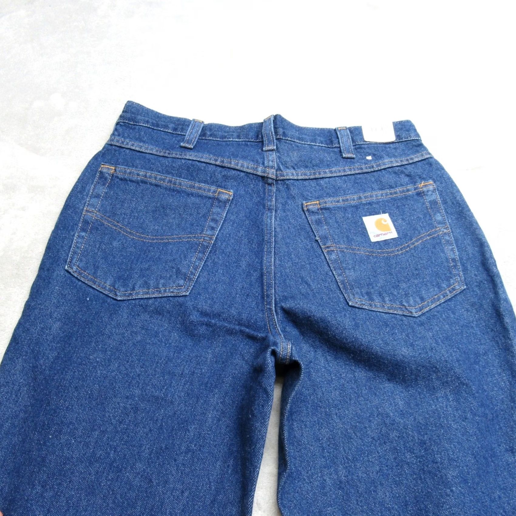 Carhartt Carhartt Jeans Mens 30x32 Medium Wash Denim Straight Leg Relaxed Fit Button Zip Fly 5-Pocket Solid Denim Cotton Size US 30 / EU 46 - 5 Thumbnail