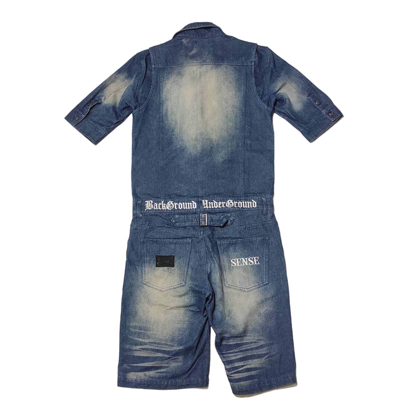Japanese Brand C.D.S BLACK SENSE Punk Skull Coverall Overall Denim Jeans Size US M / EU 48-50 / 2 - 1 Thumbnail