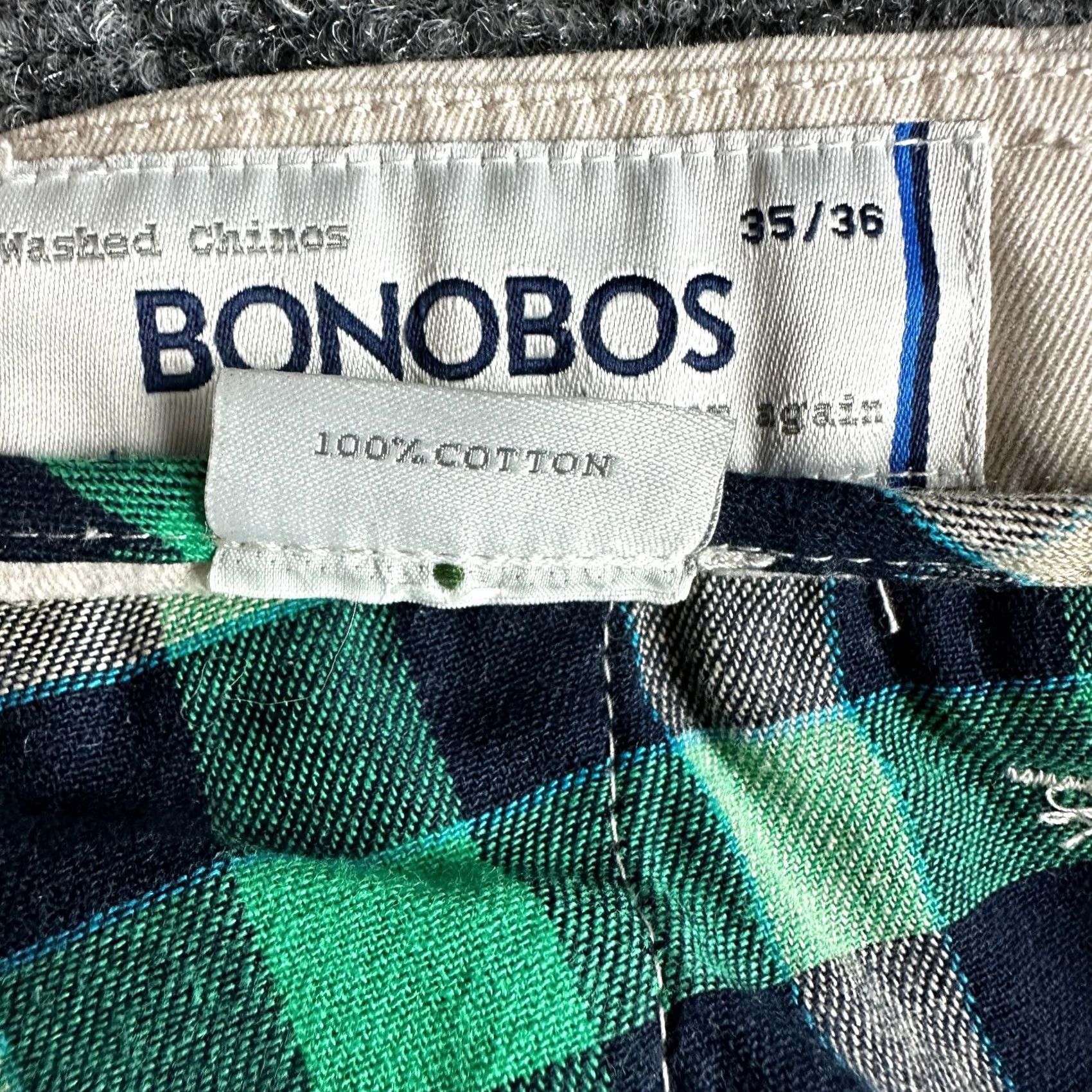 Bonobos Bonobos Pants Mens Beige Cotton Chino Boot Fit Washed Size 35 Size US 35 - 5 Thumbnail