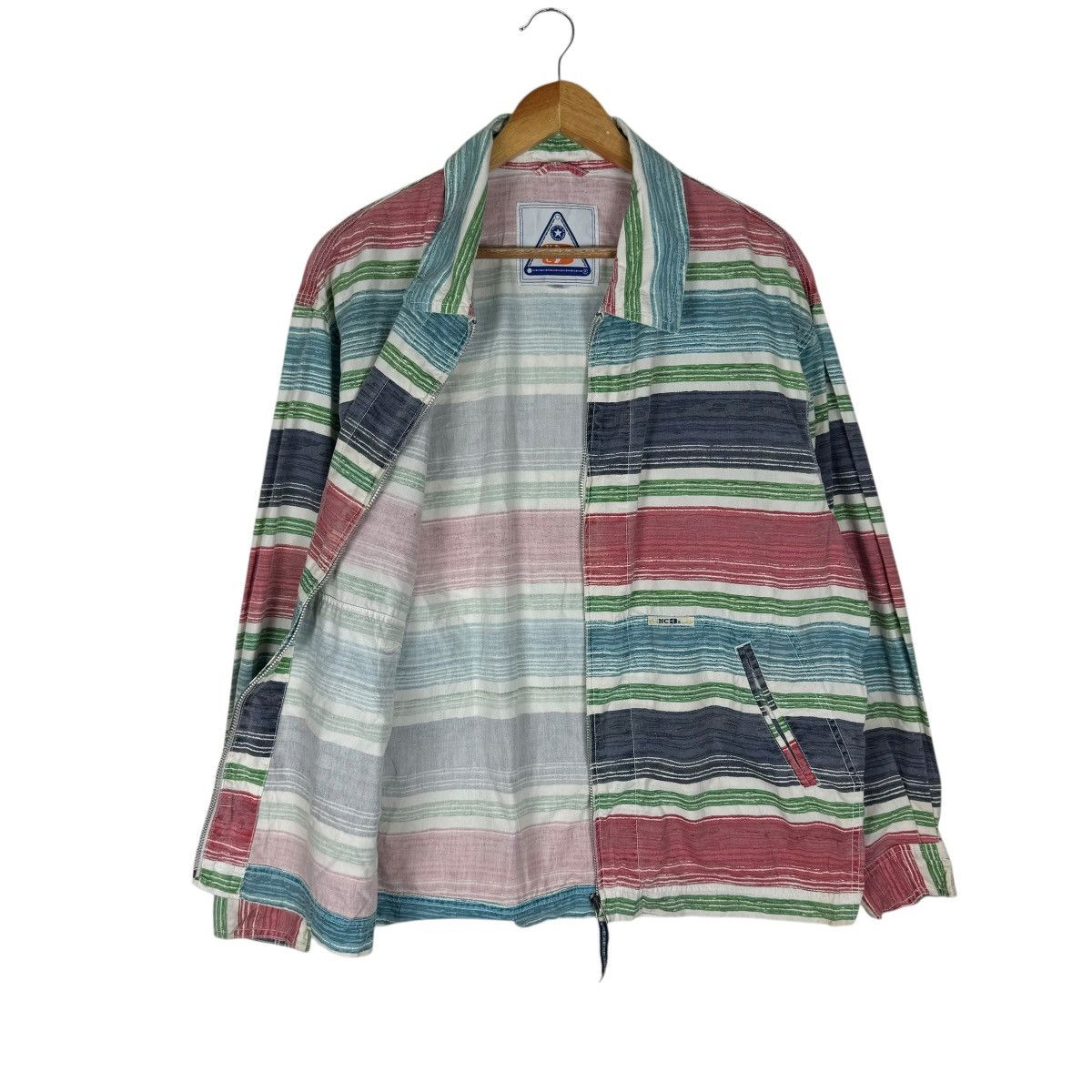 Nigel Cabourn × Vintage 🔥NIGEL CABOURN RAINBOW STRIPED JACKET Size US L / EU 52-54 / 3 - 9 Thumbnail