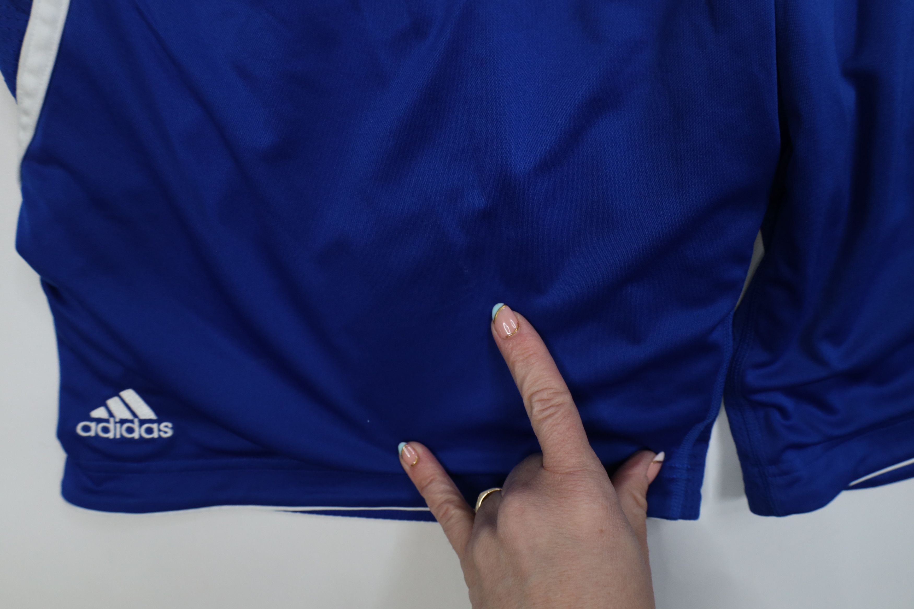Adidas Adidas Team Issued Kansas University Basketball Shorts Blue Size US 32 / EU 48 - 7 Thumbnail