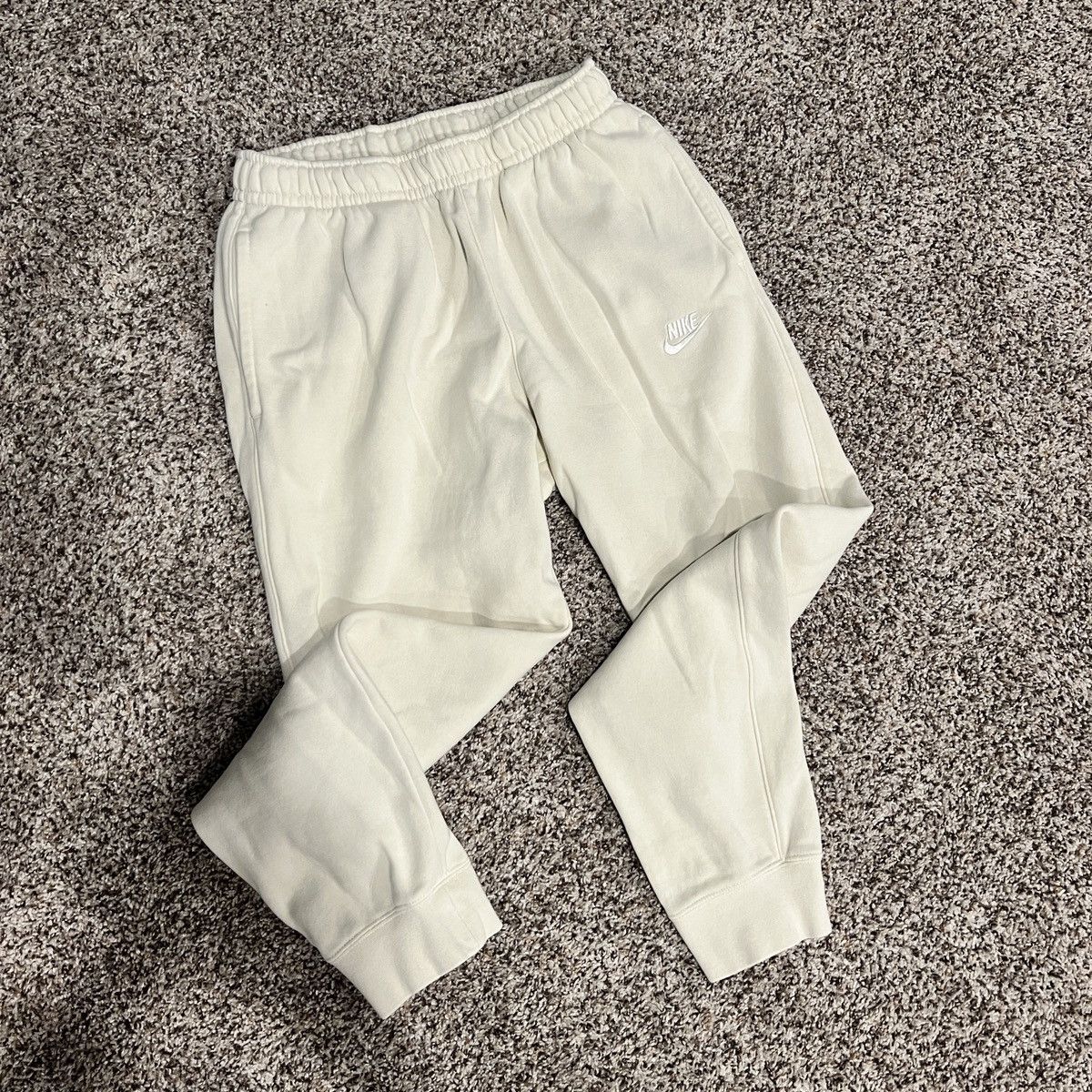 Nike Nike Sportswear Club Fleece Pants Cream Grailed