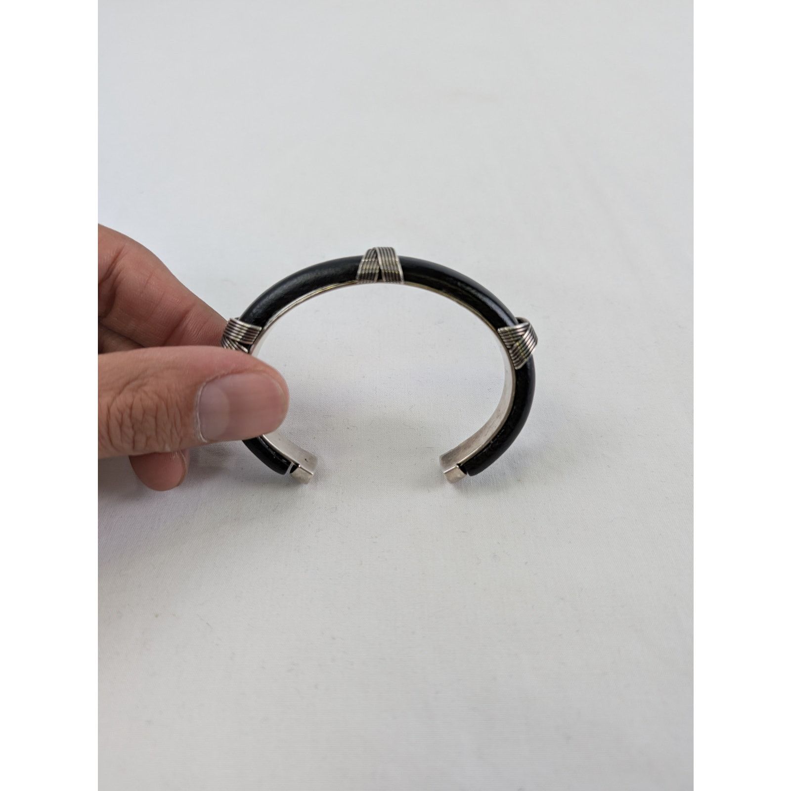 Saint Laurent Paris o1rshd1 Bracelet in Black/Silver Size ONE SIZE - 3 Thumbnail