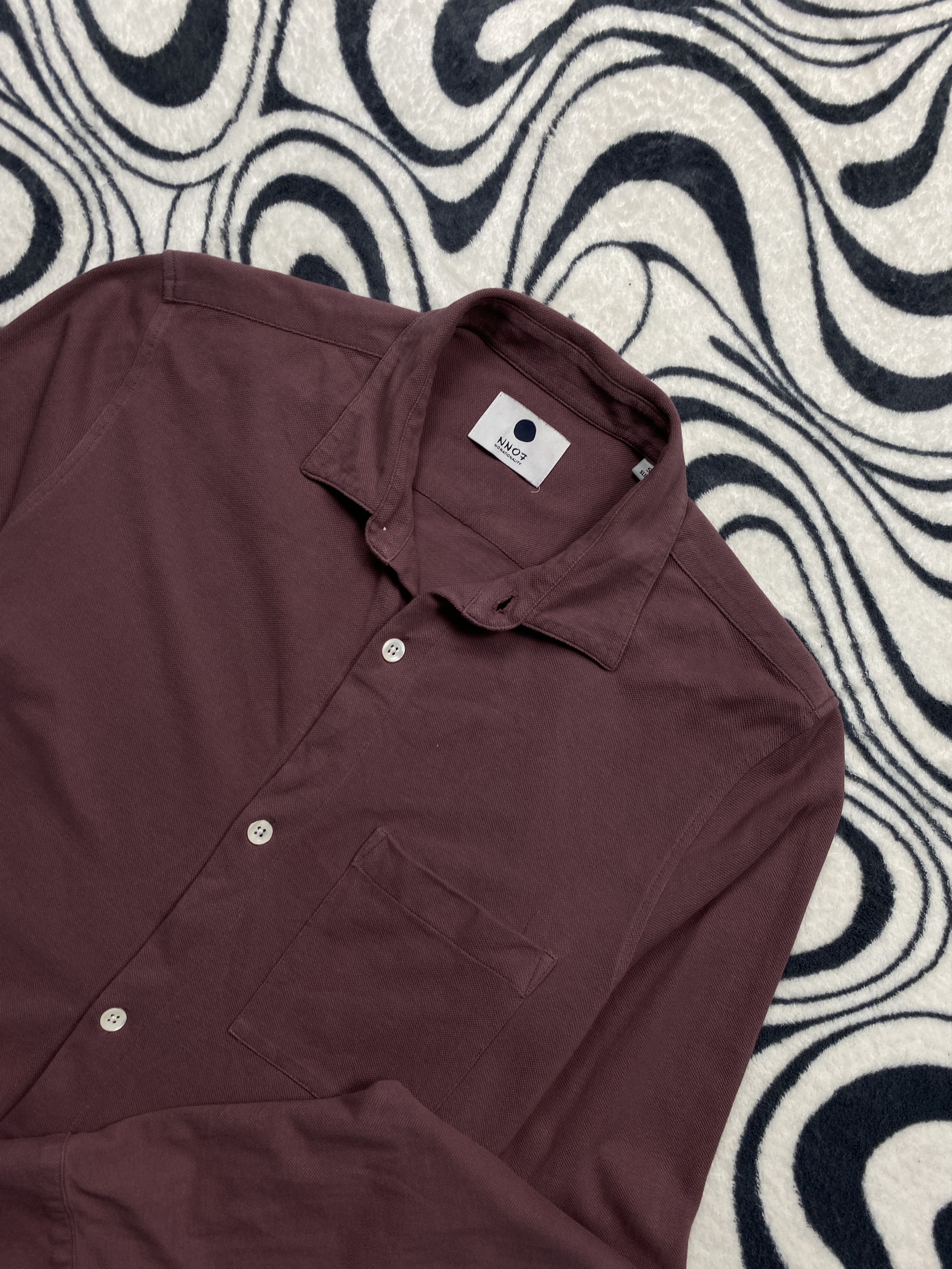 NN07 × Vintage No Nationality NN07 Mens Long Sleeve Polo Shirt Size US S / EU 44-46 / 1 - 2 Thumbnail
