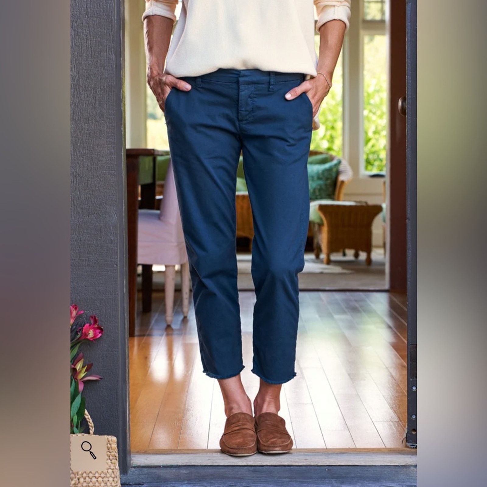 Frank & Eileen FRANK & EILEEN Wicklow classic minimal blue denim jeans 10 Size 32" / US 10 / IT 46 - 1 Thumbnail