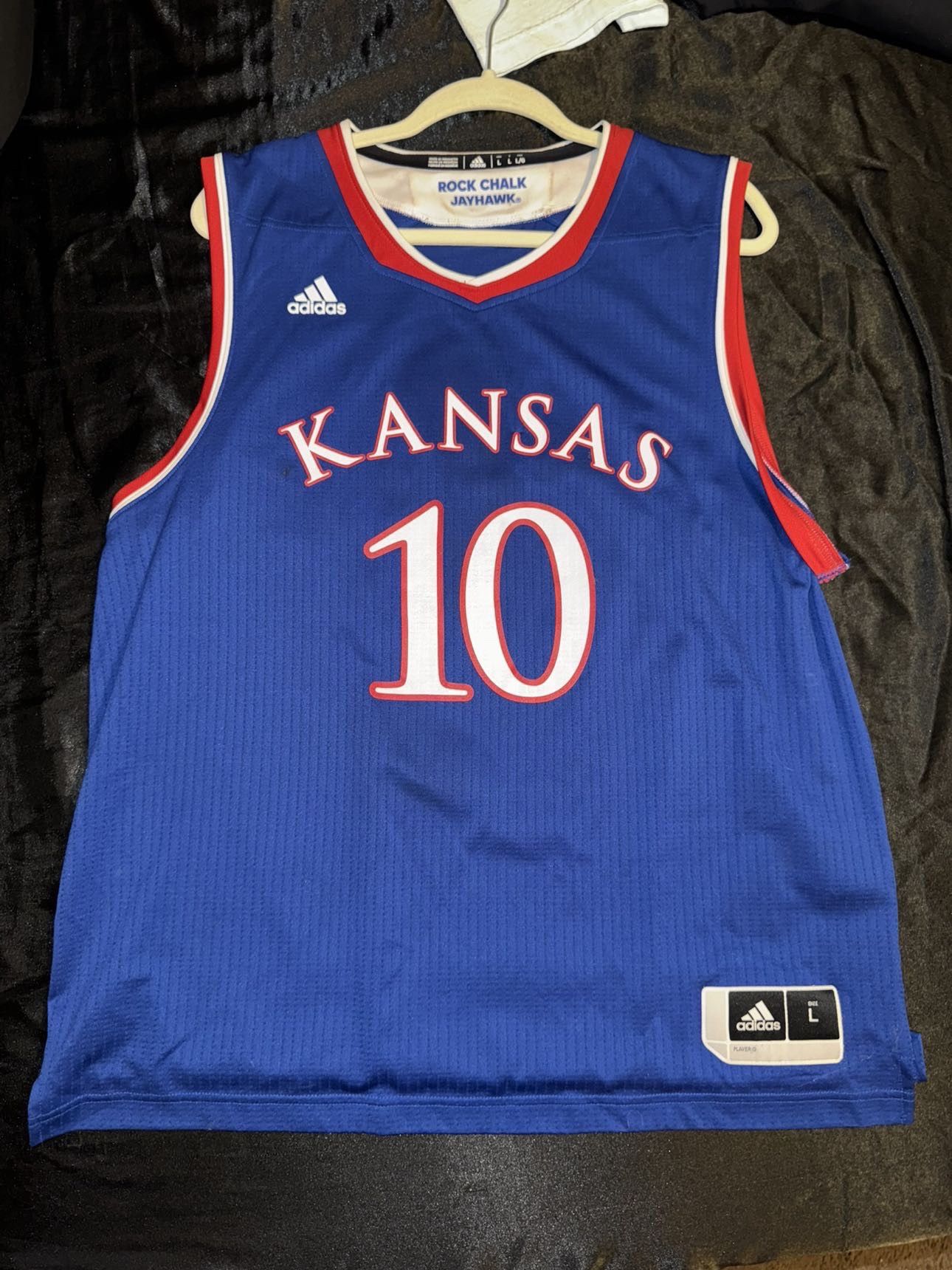 Adidas Kansas Jayhawks basketball jersey Size US L / EU 52-54 / 3 - 1 Thumbnail