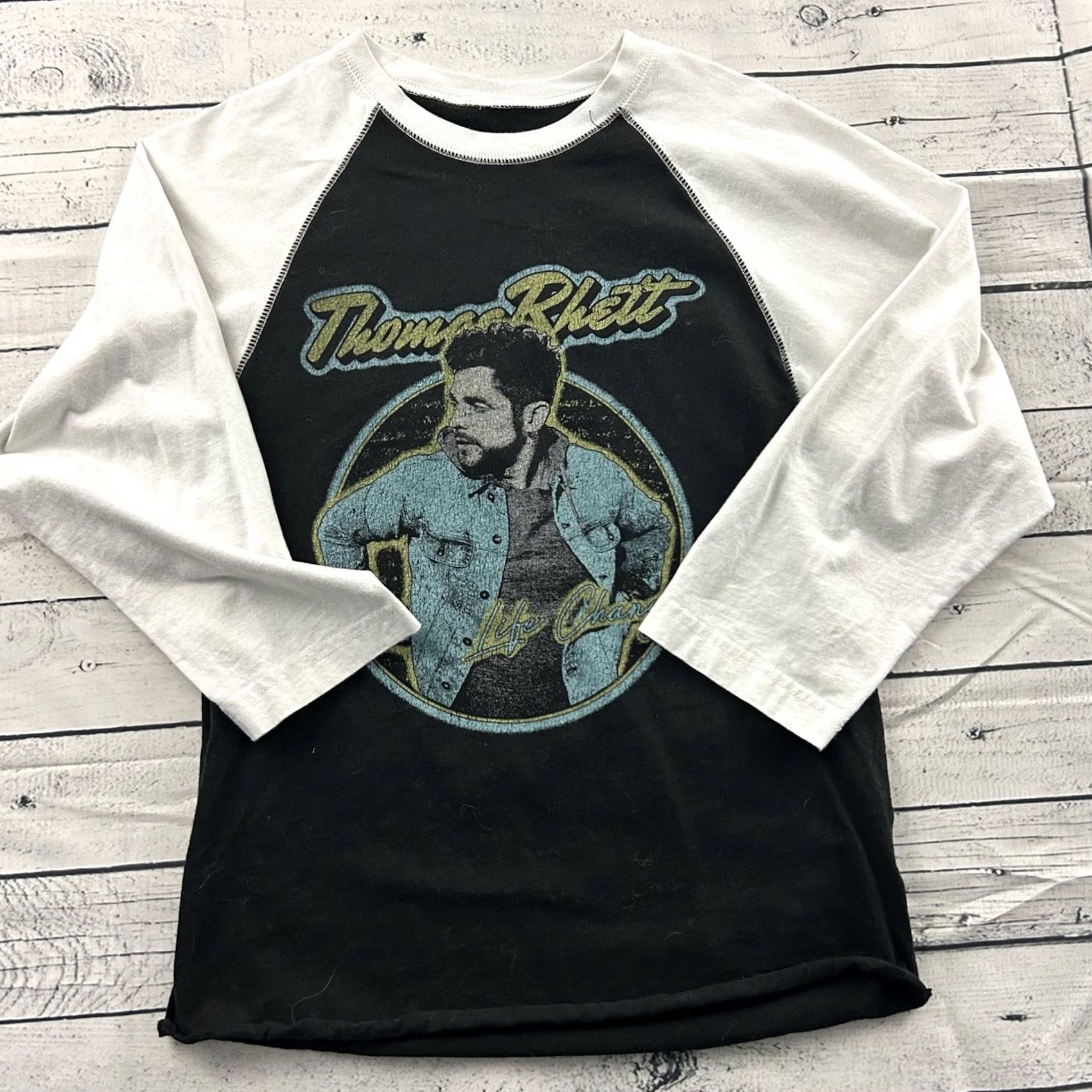 Changes Thomas Rhett Life Changes Tour 3/4 Sleeve Raglan T Shirt Women's Small Shirt Women Small Multicolor Raglan Sleeve Nike Size S / US 4 / IT 40 - 5 Thumbnail