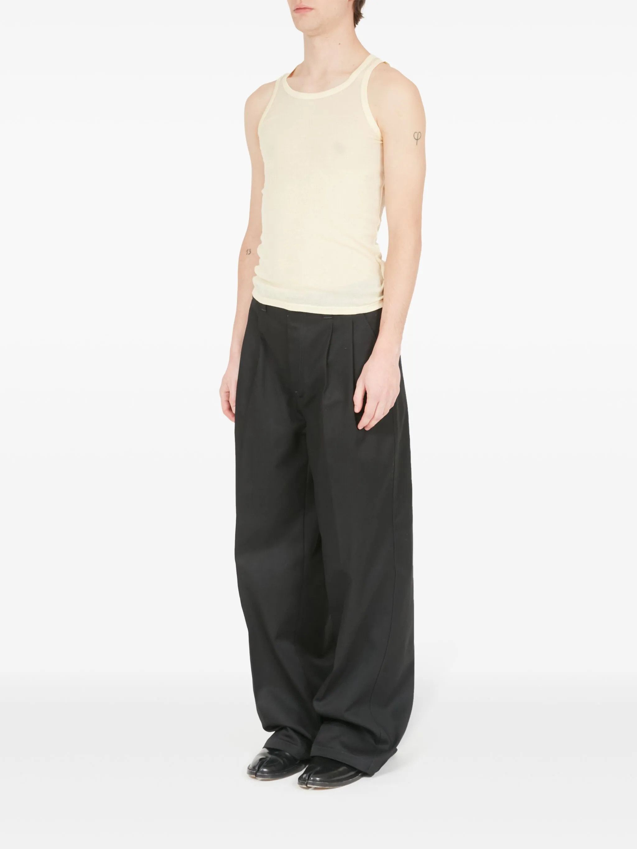 Maison Margiela oc11z0925 Round-neck Tank Top in Light Beige Size US S / EU 44-46 / 1 - 6 Thumbnail