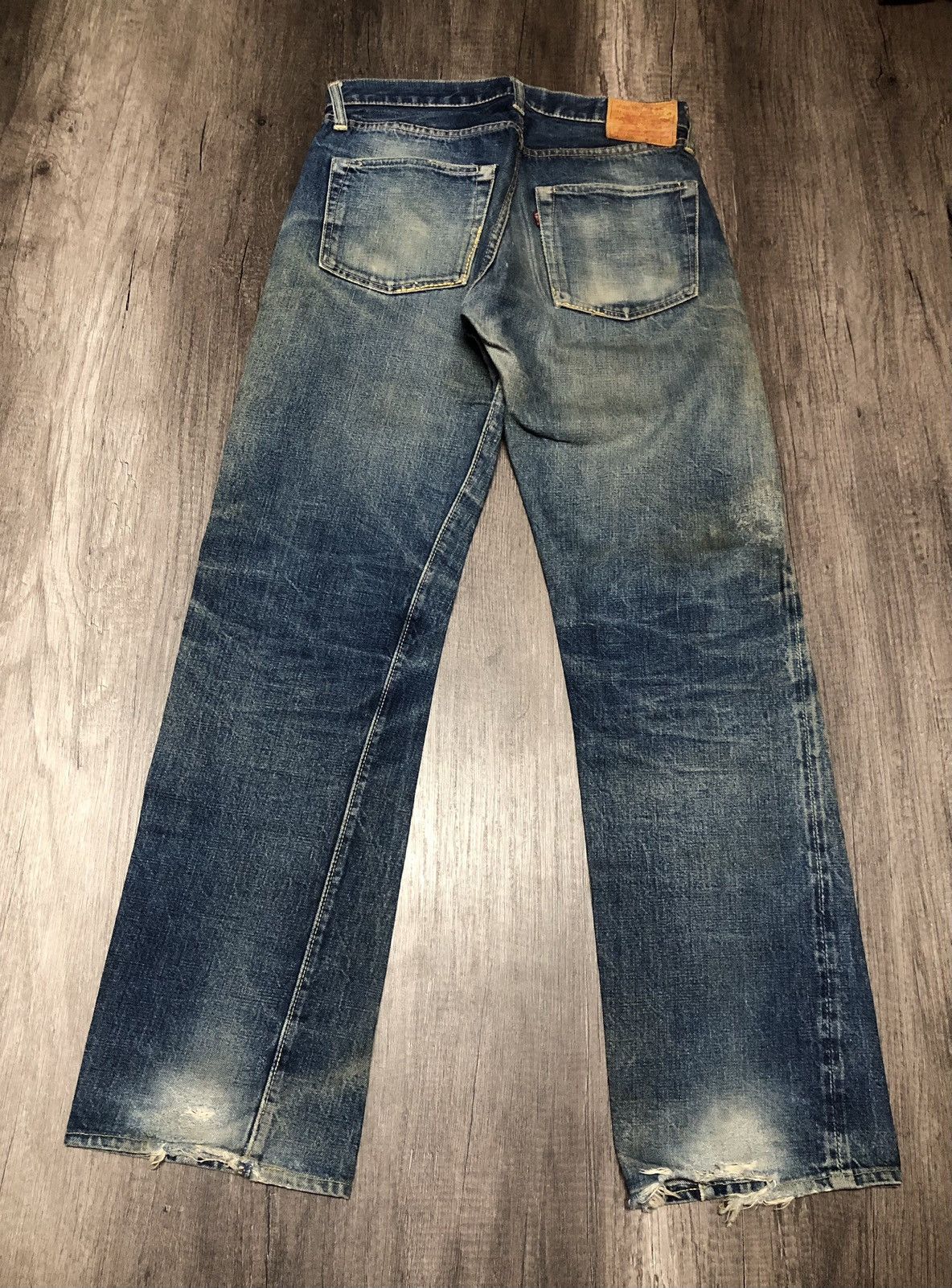 The Real McCoy's × Vintage Joe McCoy Selvedge Distressed denim Jeans Size US 29 - 3 Thumbnail