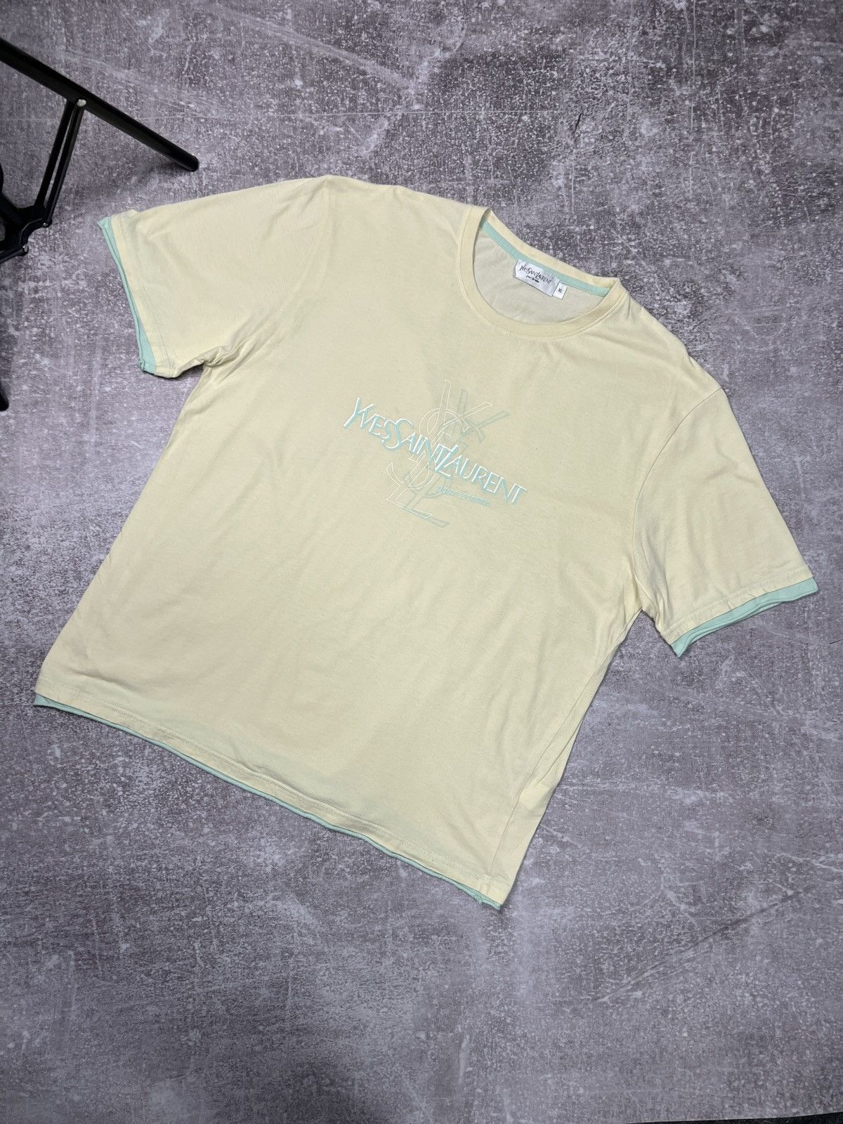 Yves Saint Laurent Vintage Yves Saint Laurent T-Shirt Big Logo YSL Y2K Size US XL / EU 56 / 4 - 1 Thumbnail