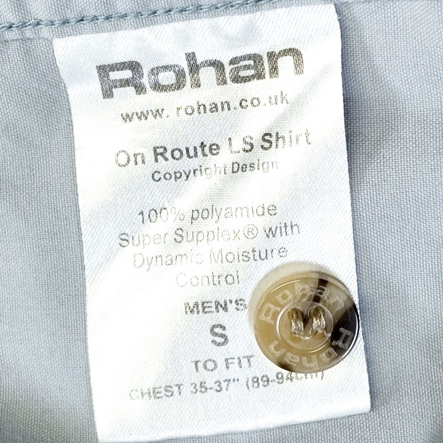 Vintage Rohan On Route Shirt Small Mens Blue Long Sleeve Outdoor Button-Up Collared Size US S / EU 44-46 / 1 - 7 Thumbnail