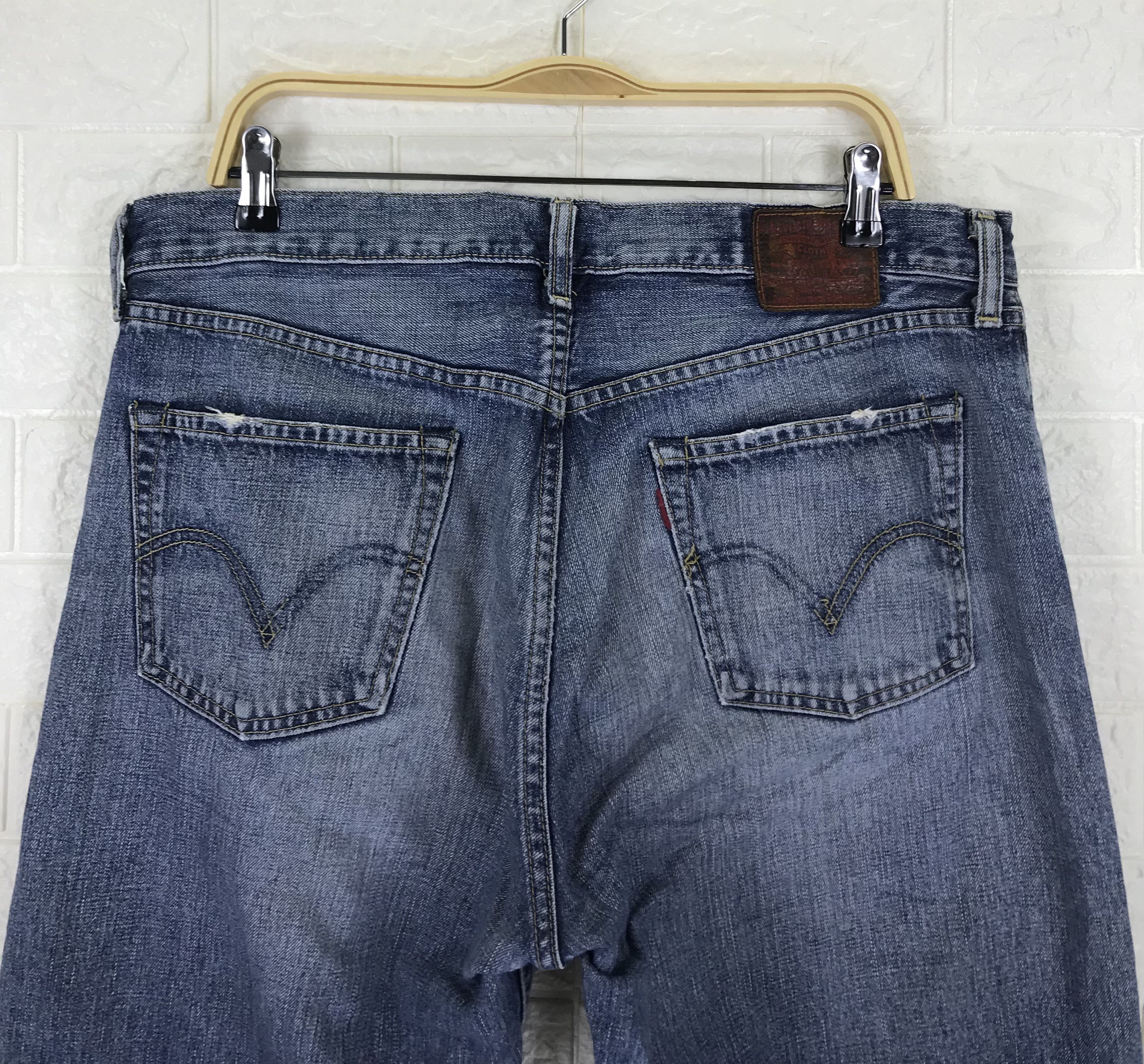 Levi's Vintage Levi's 503 Blue Washed Distressed Denim Size US 36 / EU 52 - 6 Thumbnail